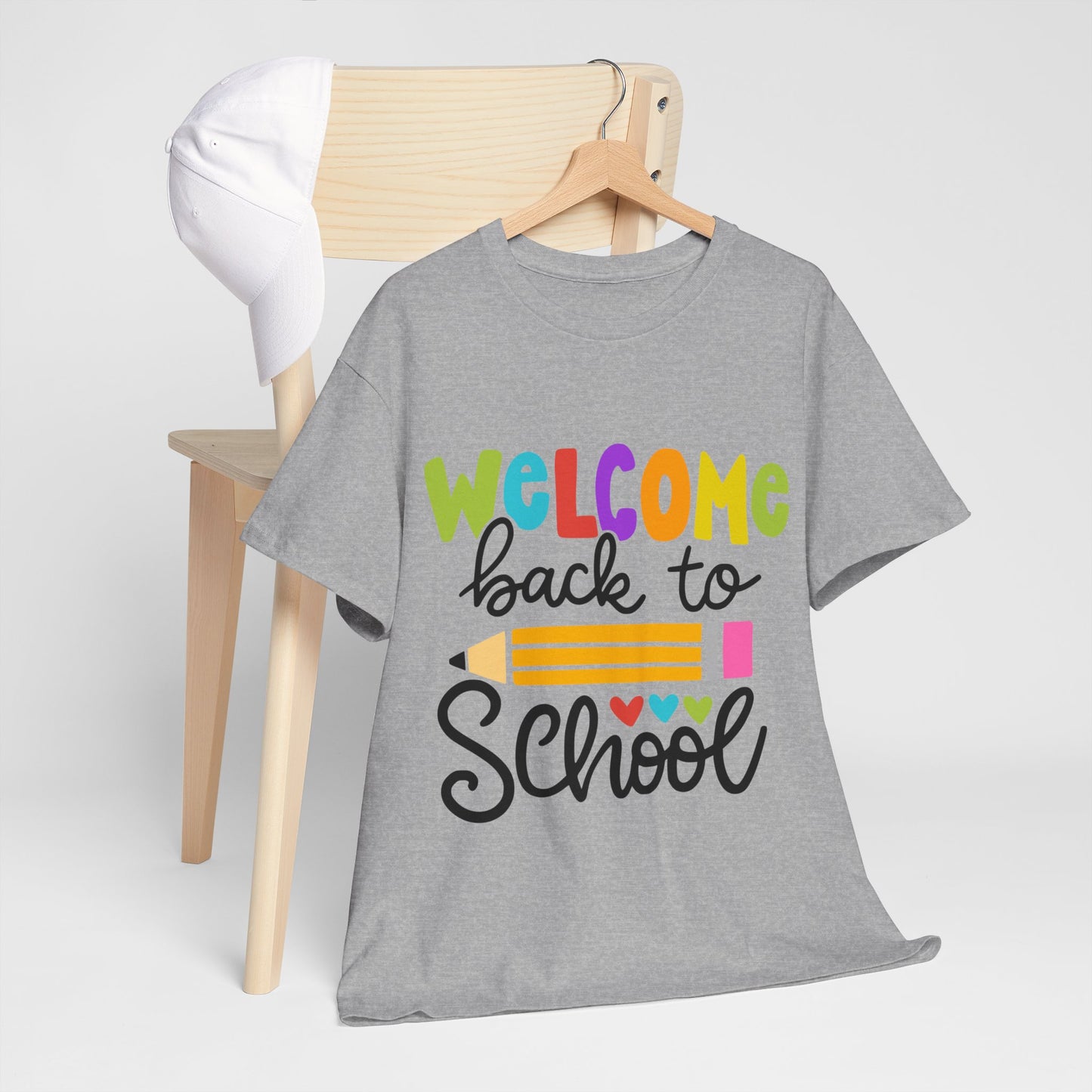 Welcome Back To School Unisex Heavy Cotton Tee