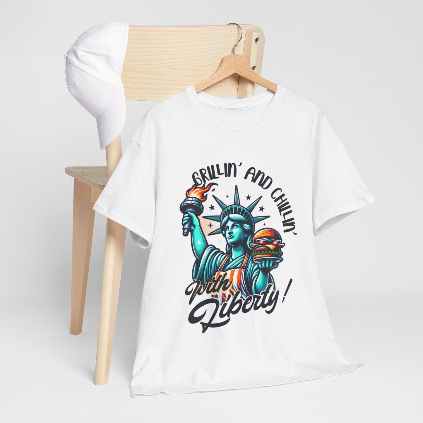 Grillin' Unisex Heavy Cotton Tee