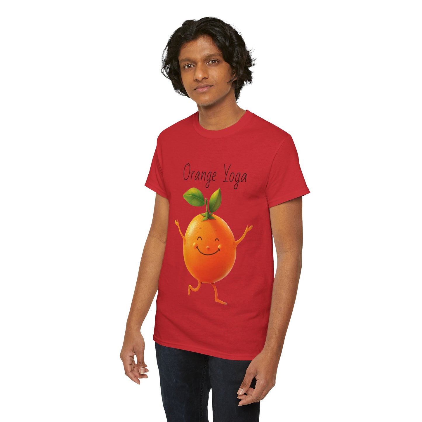 Orange Yoga Unisex Heavy Cotton Tee