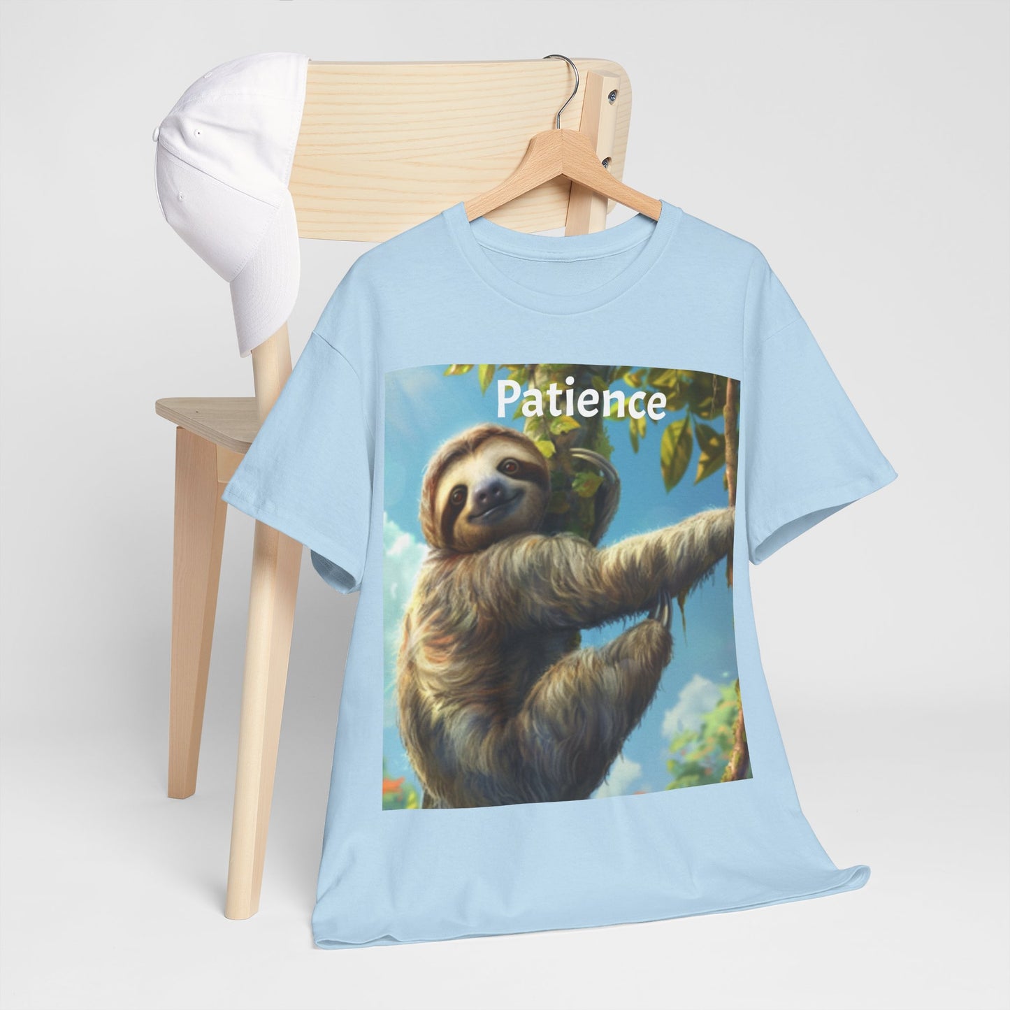 Sloth Patience Unisex Heavy Cotton Tee