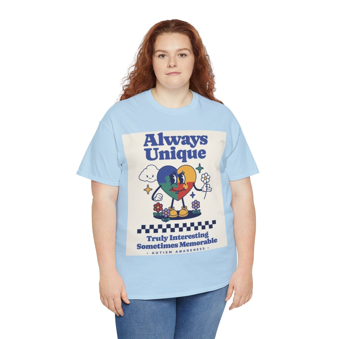 Always Unique Autism Awareness Unisex Heavy Cotton Tee