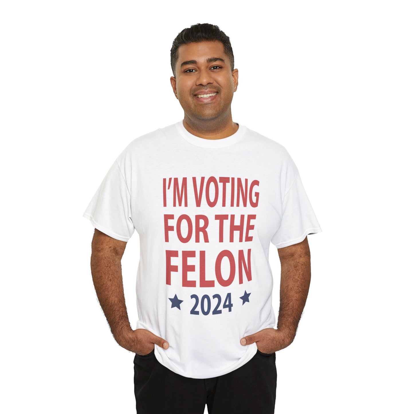 Voting For A Felon Unisex Heavy Cotton Tee