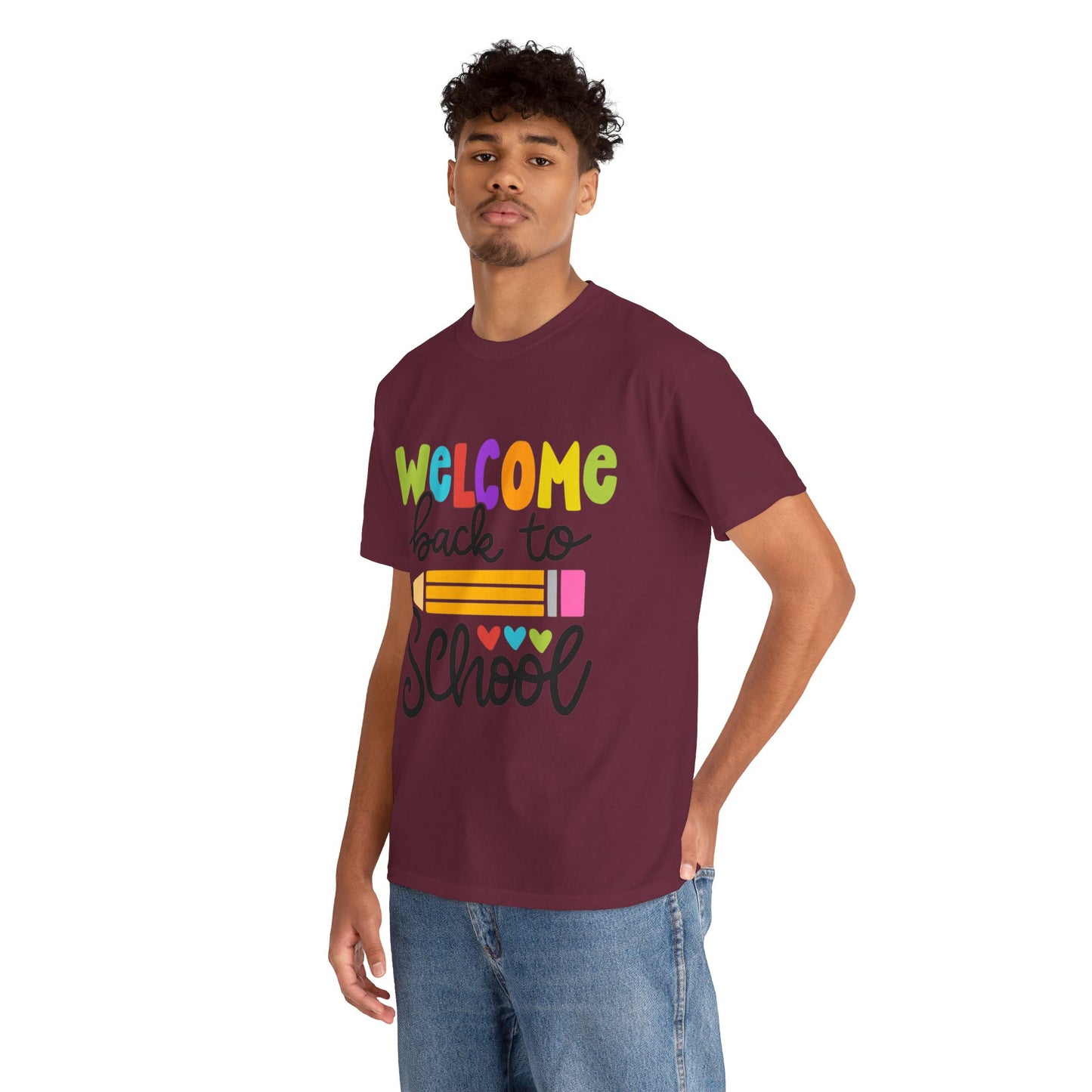 Welcome Back To School Unisex Heavy Cotton Tee