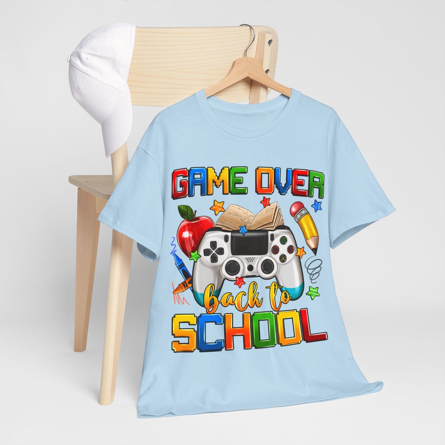 Game Over Back To School Unisex Cotton Tee