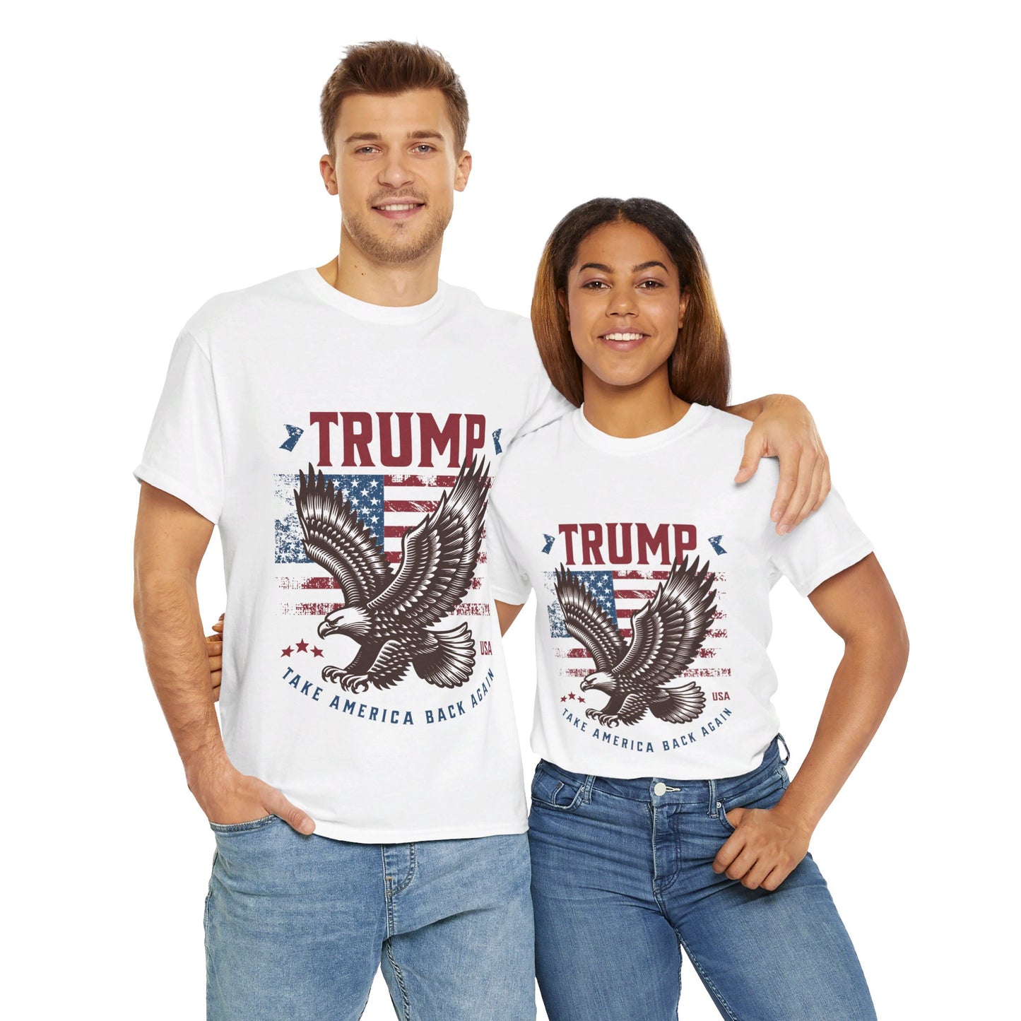 Trump MAGA Eagle Unisex Heavy Cotton Tee