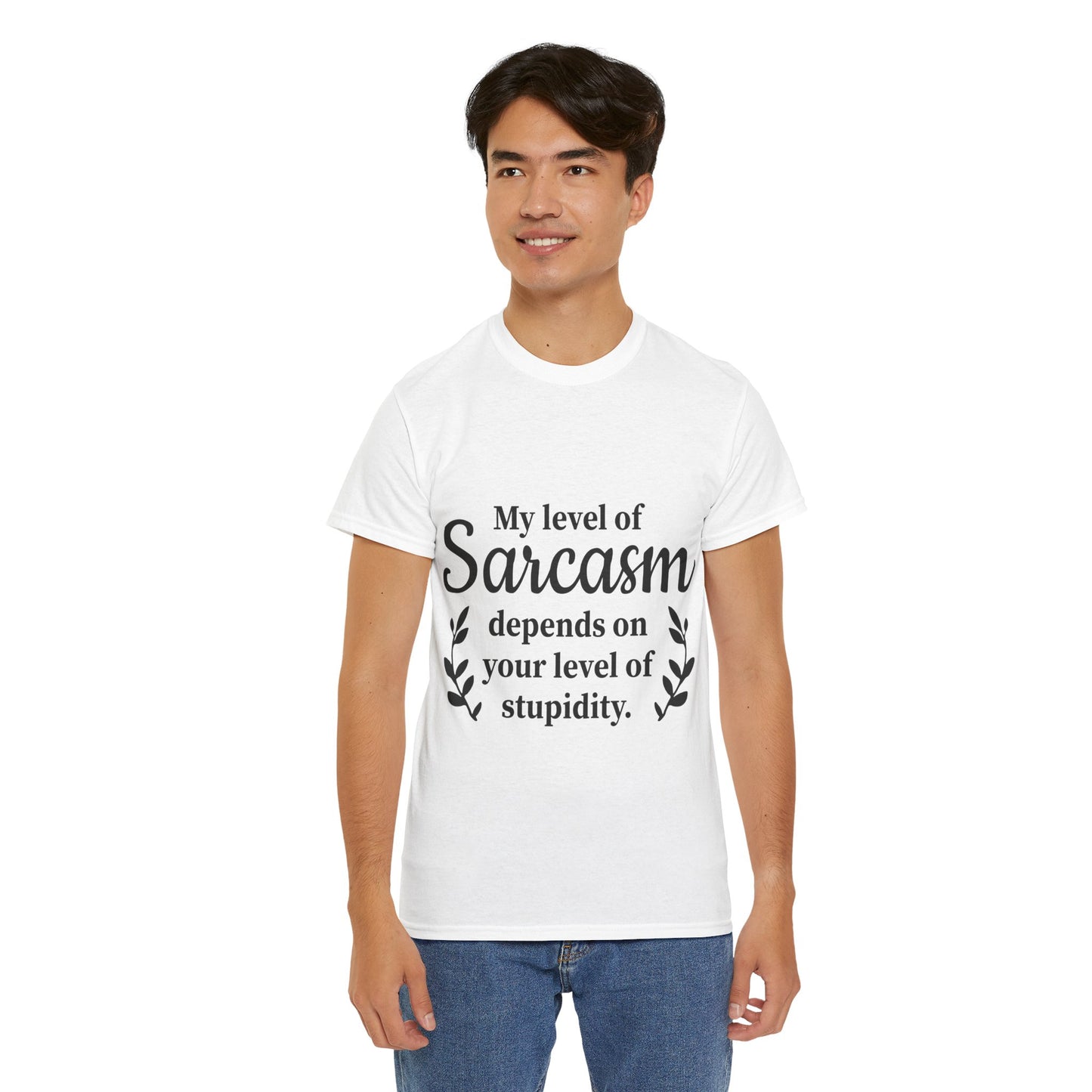 My Level Of Sarcasm Unisex Heavy Cotton Tee