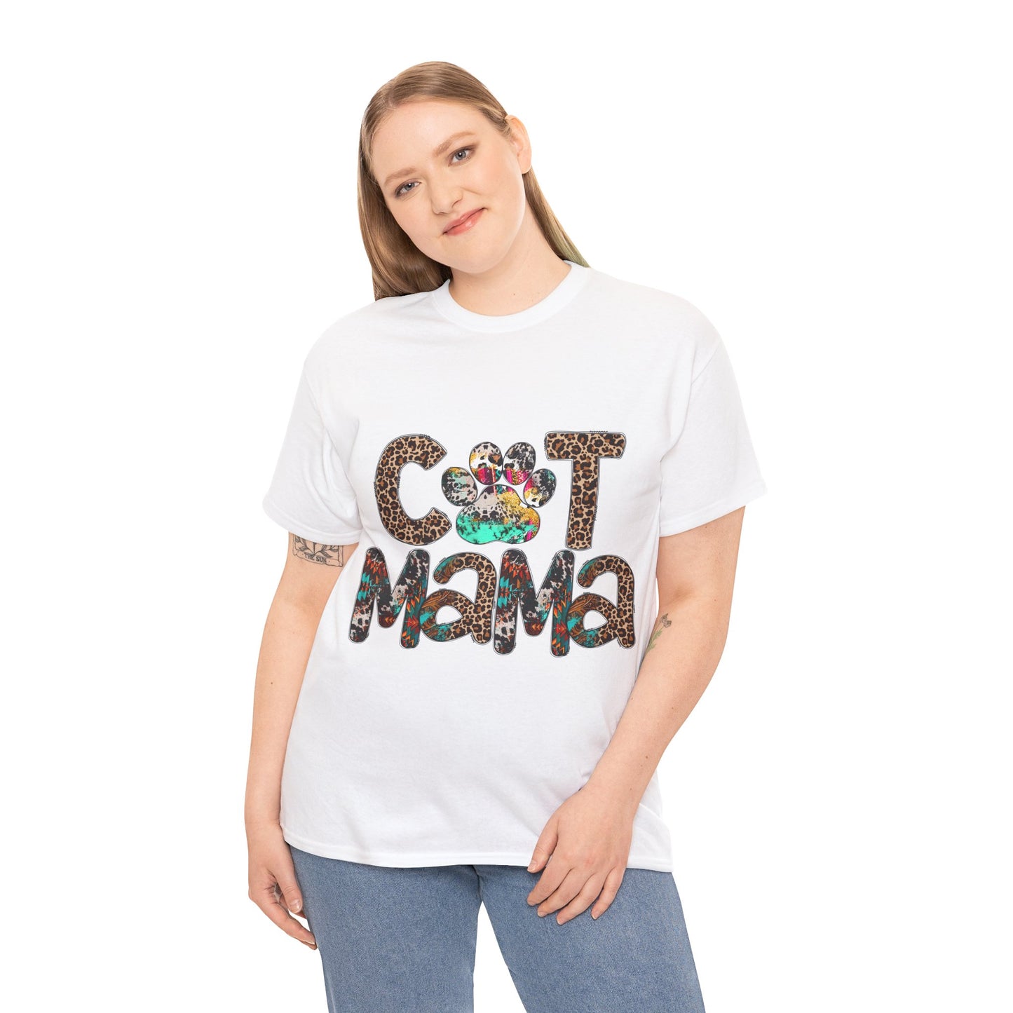 Cat Mama2 Unisex Heavy Cotton Tee