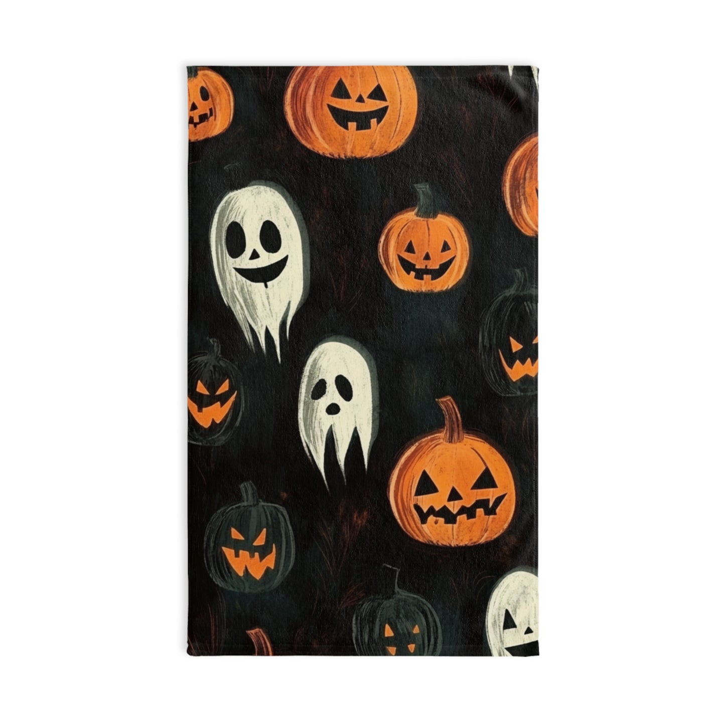 Halloween Ghost and Pumpkin Hand Towel