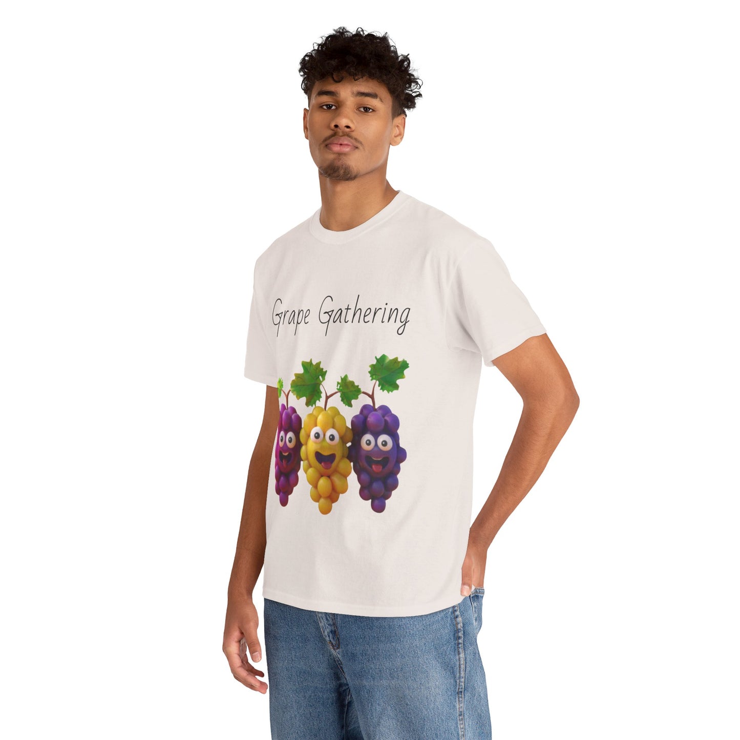 Grape Gathering Unisex Heavy Cotton Tee