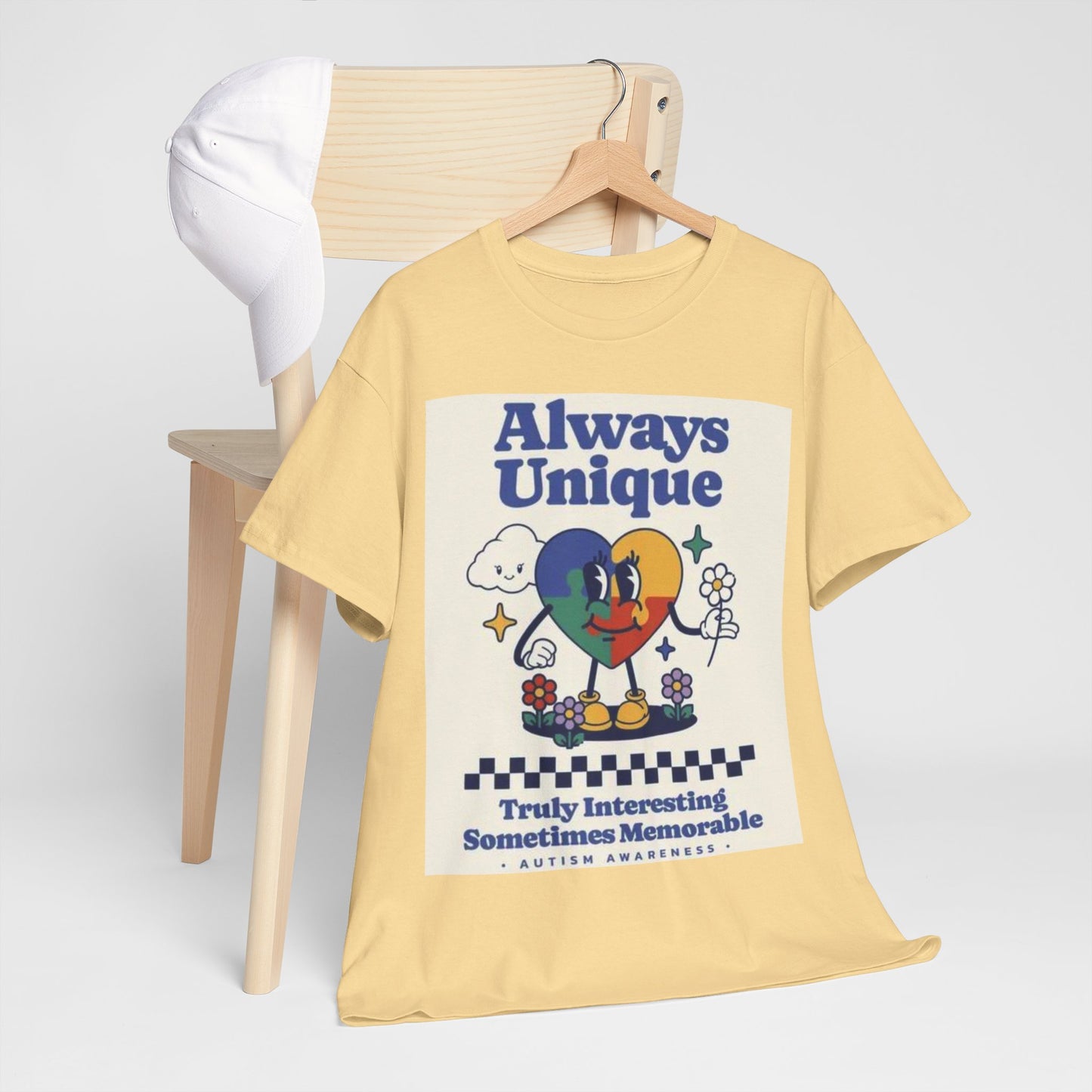 Always Unique Autism Awareness Unisex Heavy Cotton Tee