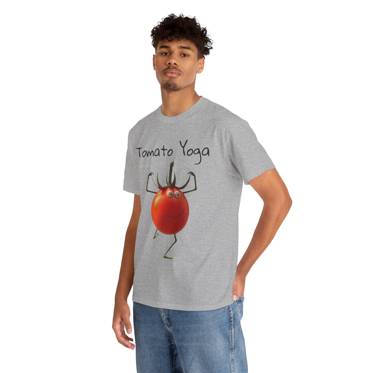 Tomato Yoga Unisex Heavy Cotton Tee