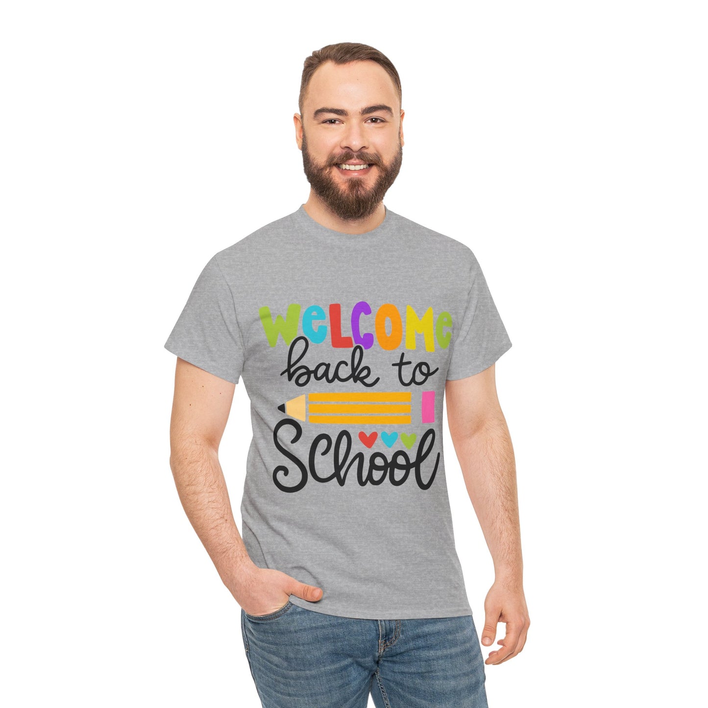 Welcome Back To School Unisex Heavy Cotton Tee