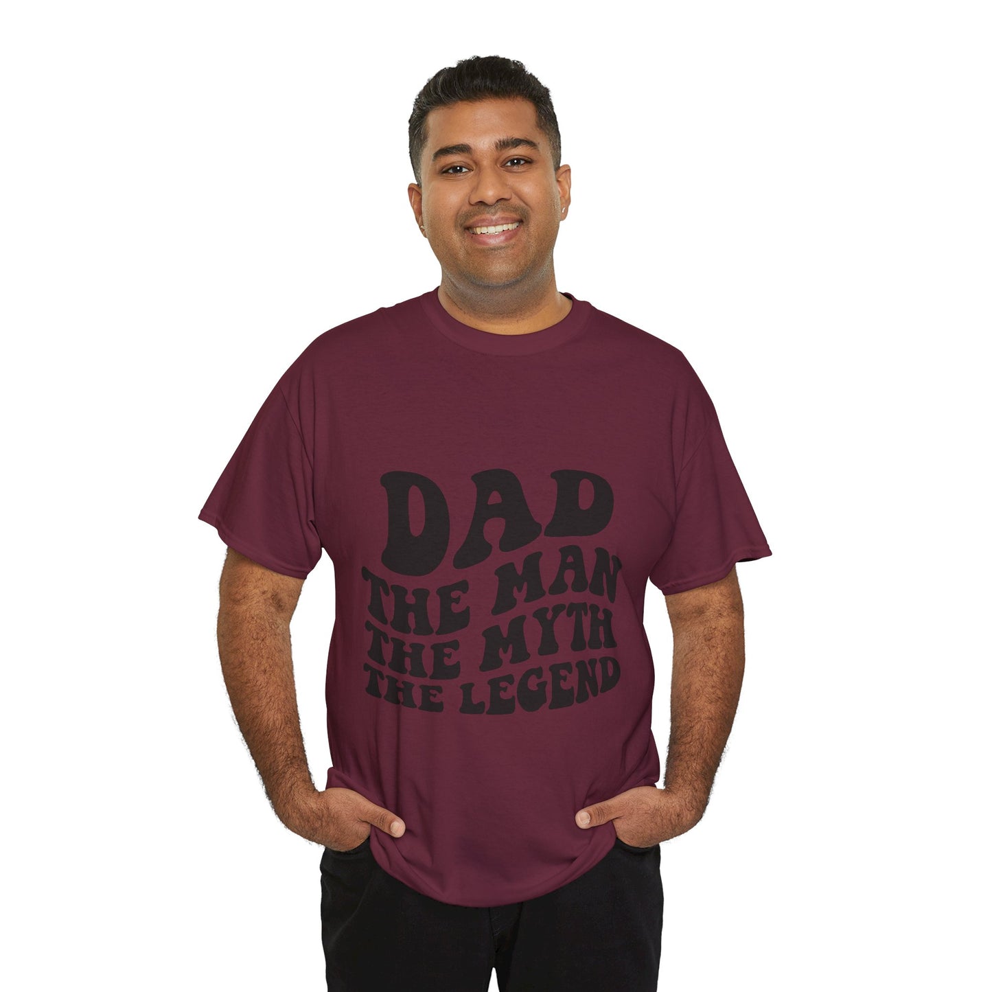 Dad Man Myth Legend Unisex Heavy Cotton Tee