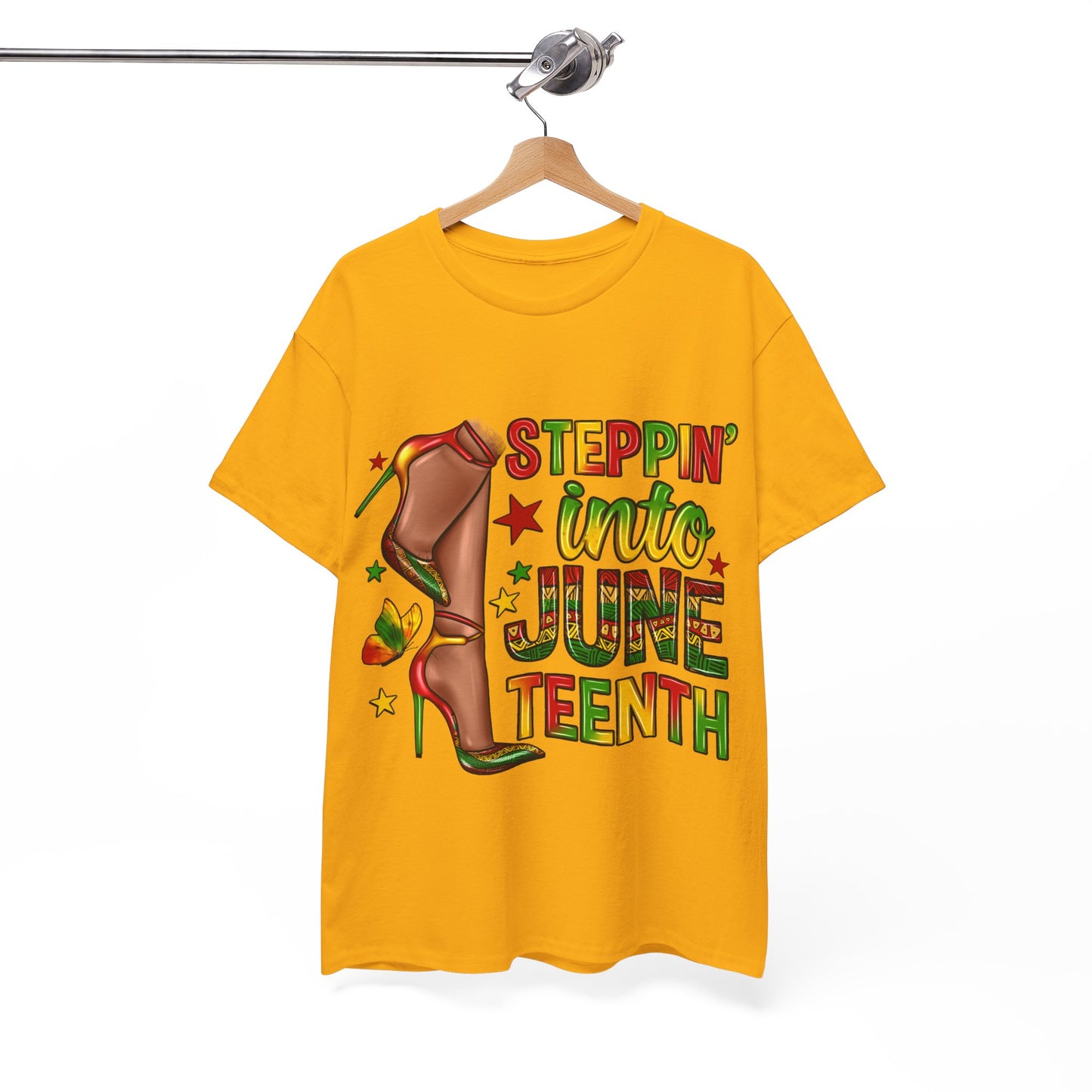 Stepping Into Juneteenth Unisex Heavy Cotton Tee