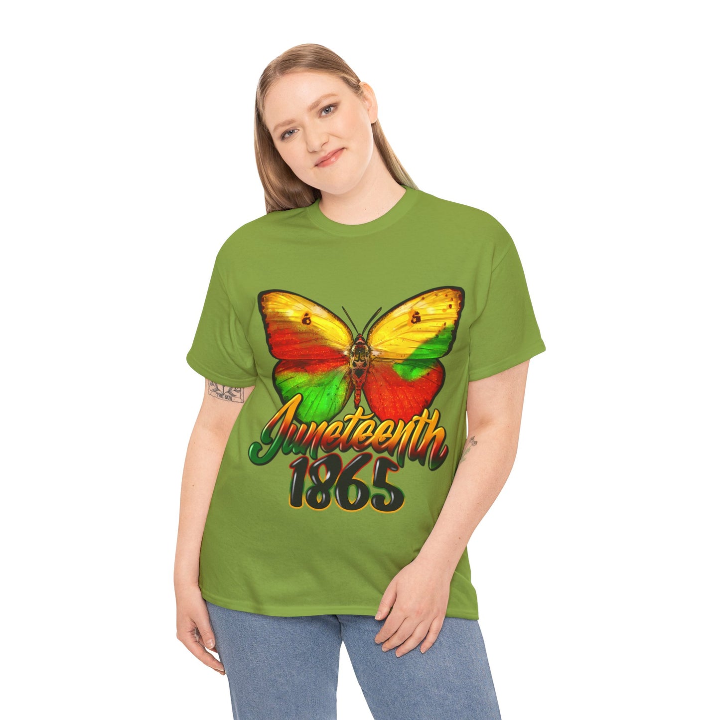 Juneteenth Butterfly Unisex Heavy Cotton Tee