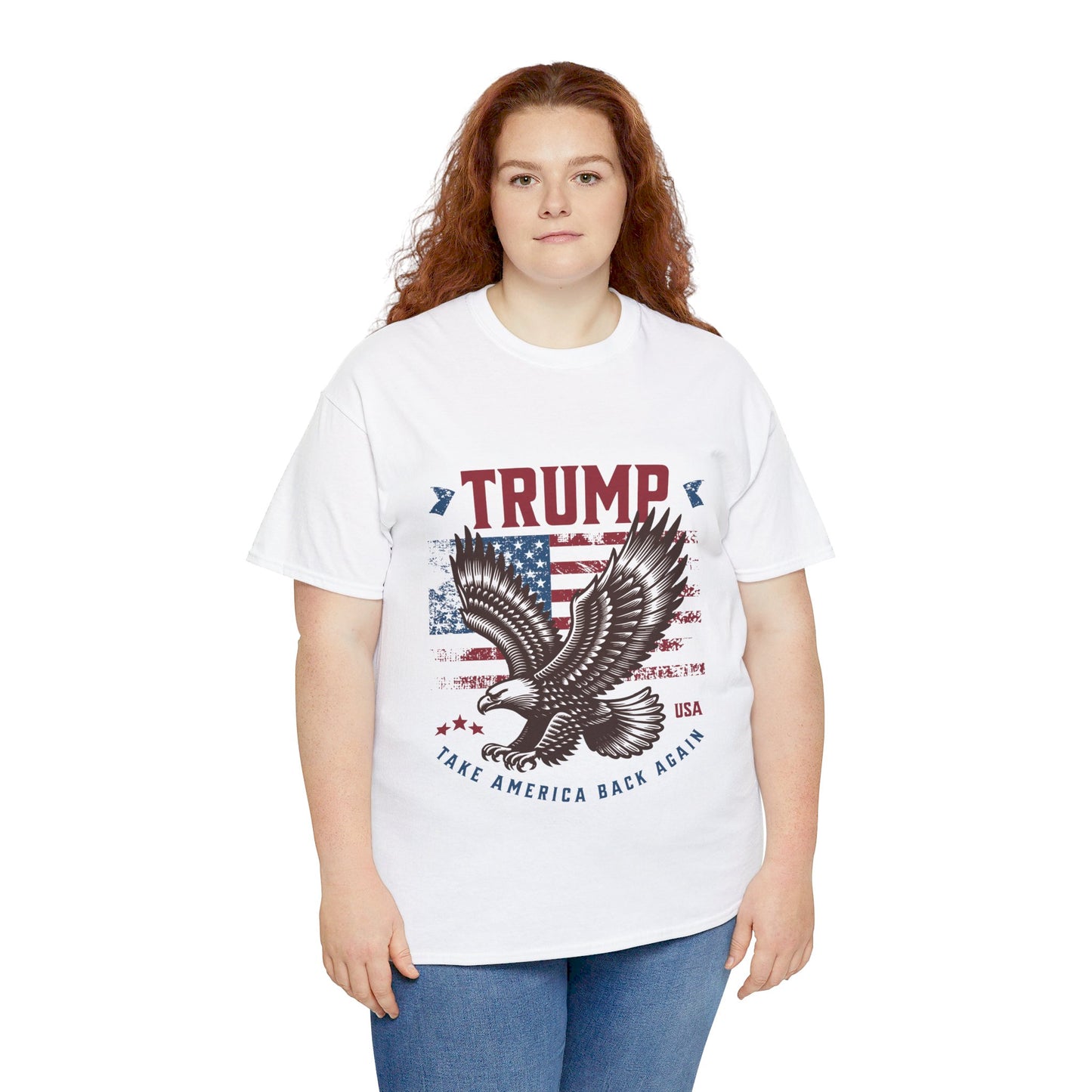 Trump MAGA Eagle Unisex Heavy Cotton Tee