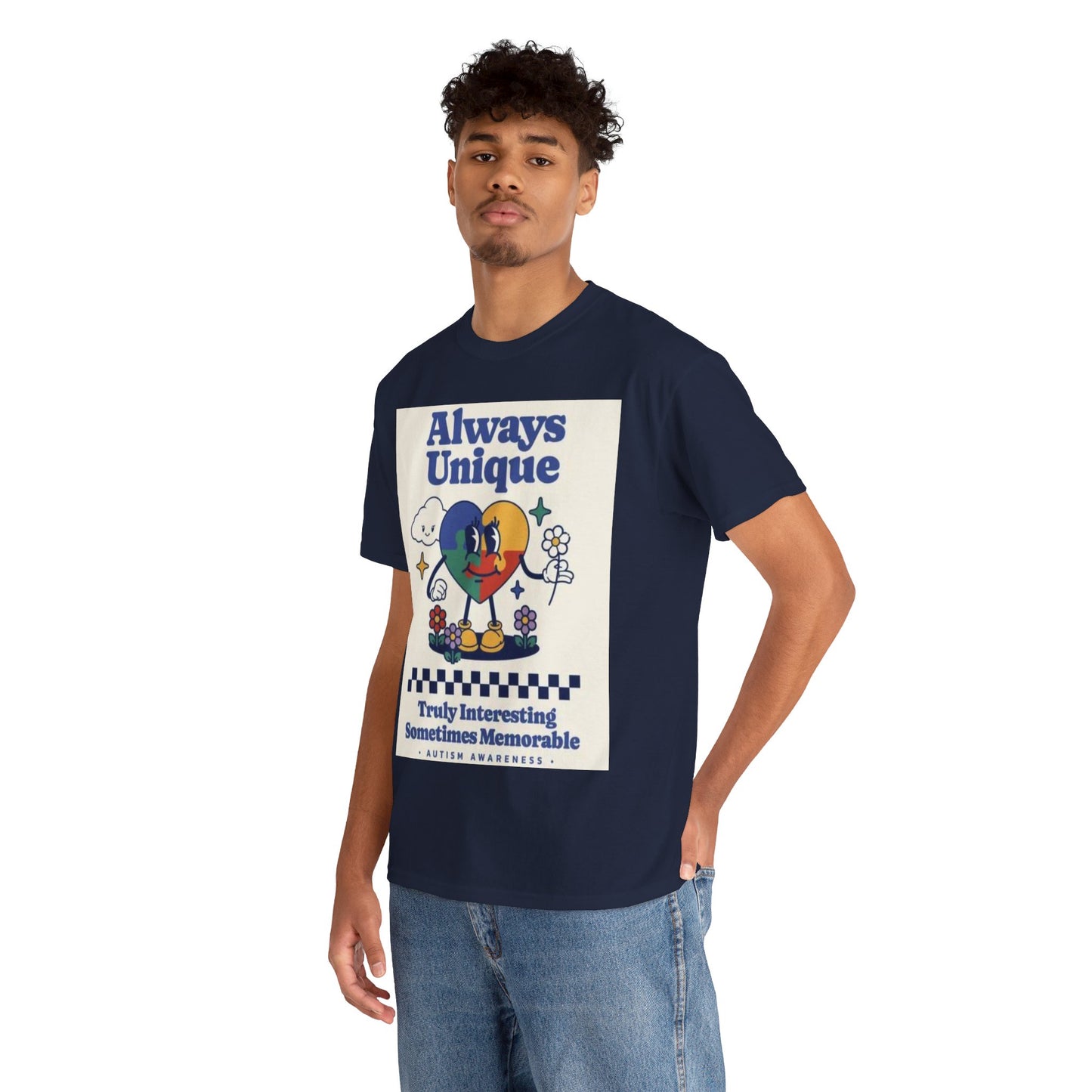 Always Unique Autism Awareness Unisex Heavy Cotton Tee