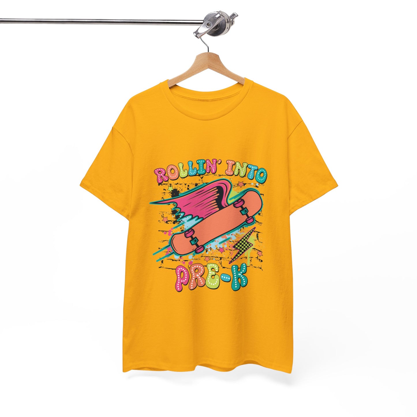 Rockin Into Pre K Unisex Heavy Cotton Tee