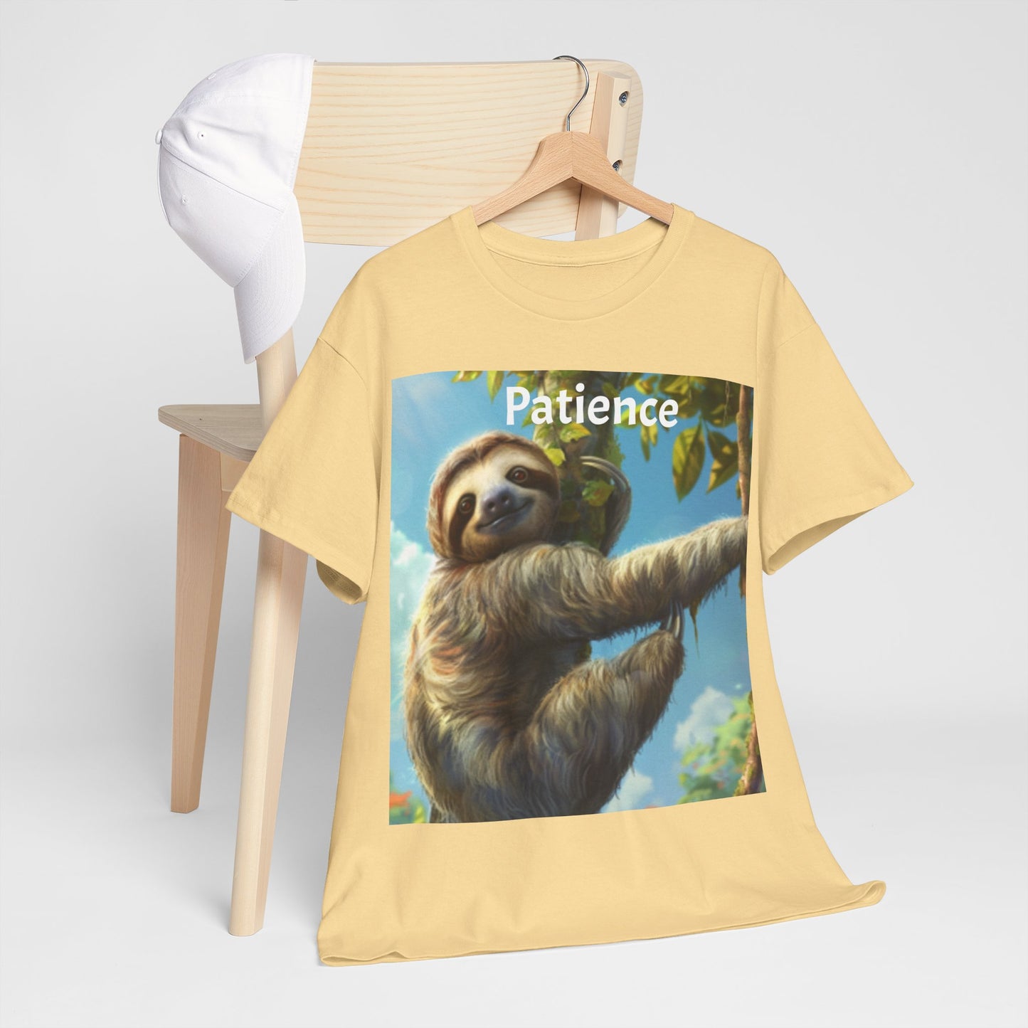 Sloth Patience Unisex Heavy Cotton Tee