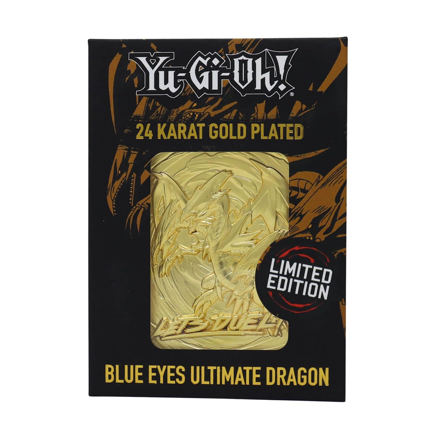 Yu-Gi-Oh! YGO30G Limited Edition 24K Gold Plated Collectible-Blue Eyes Ultimate Dragon, Black