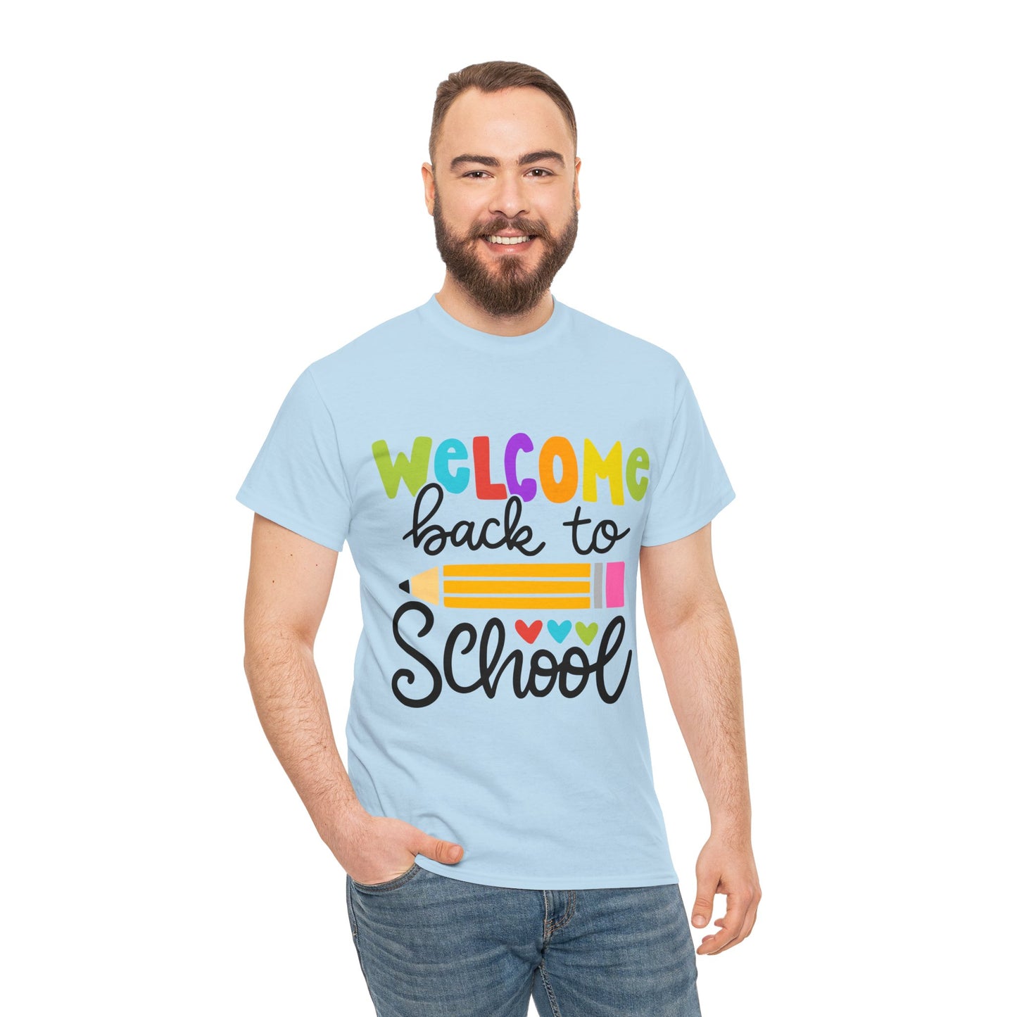 Welcome Back To School Unisex Heavy Cotton Tee