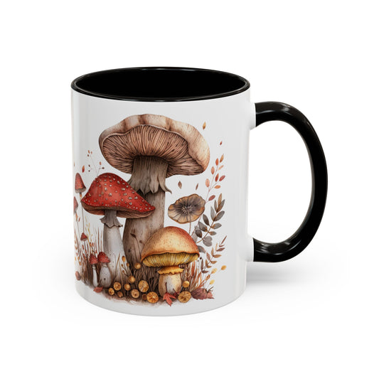 Mushroom Trio Colorful Mugs, 11oz