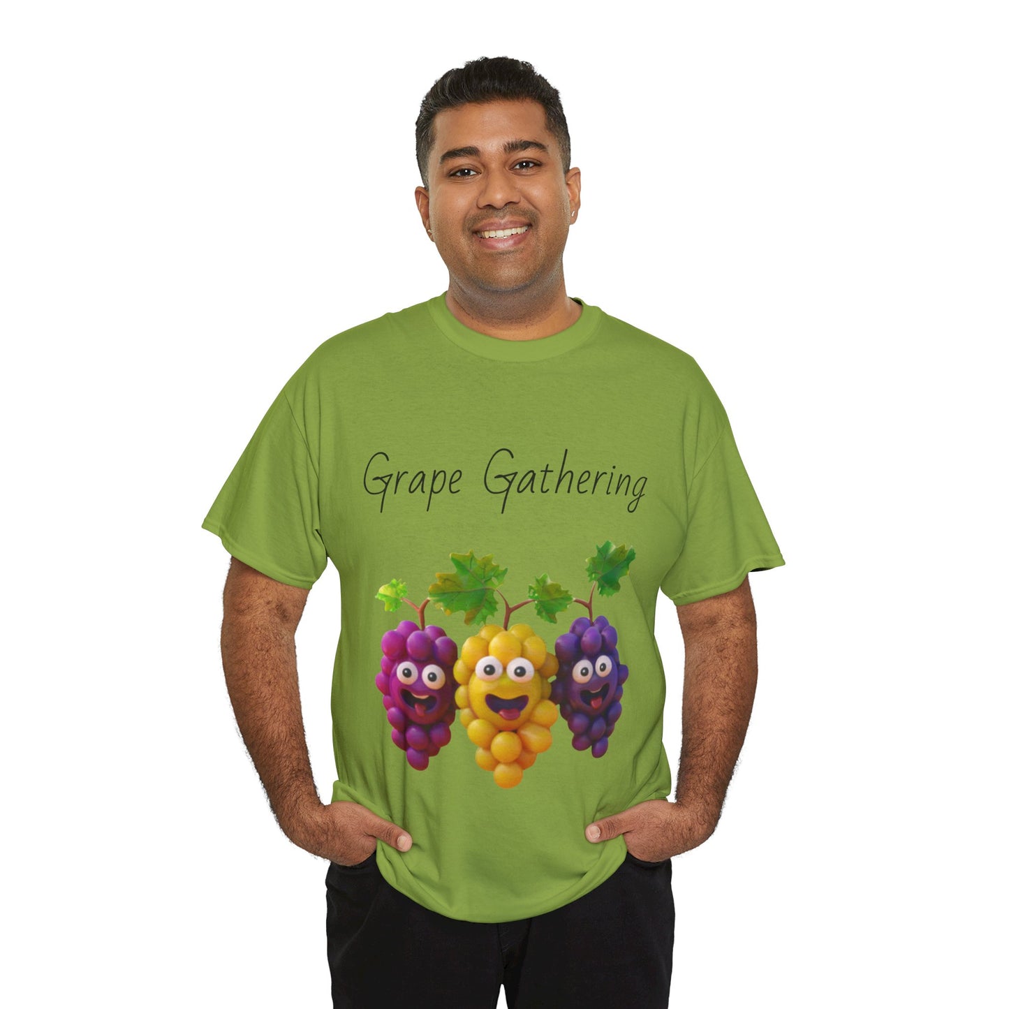 Grape Gathering Unisex Heavy Cotton Tee