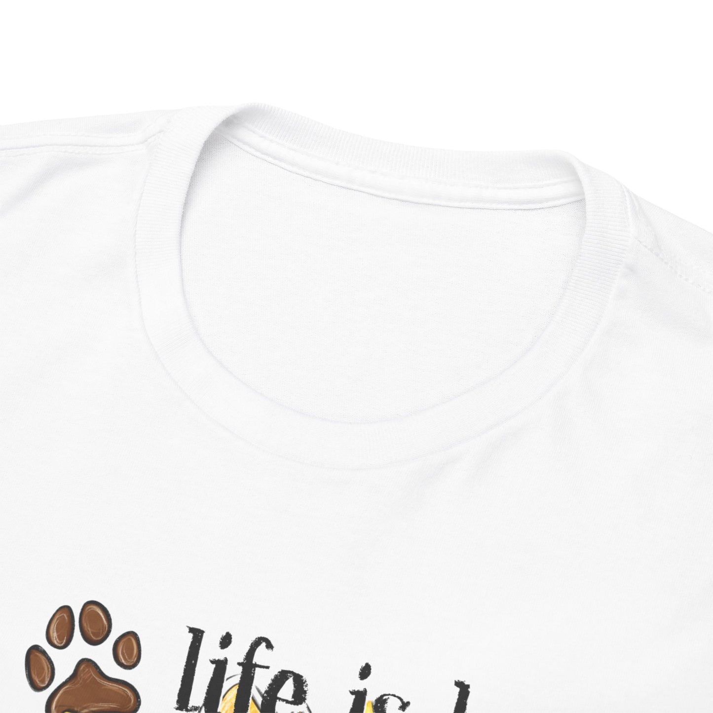 Life Is Better With Dogs Unisex Heavy Cotton Tee