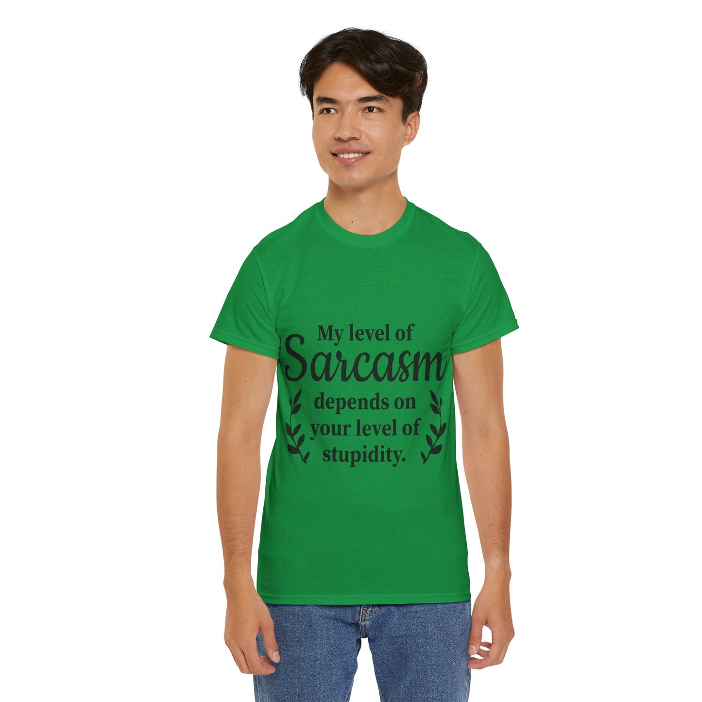 My Level Of Sarcasm Unisex Heavy Cotton Tee