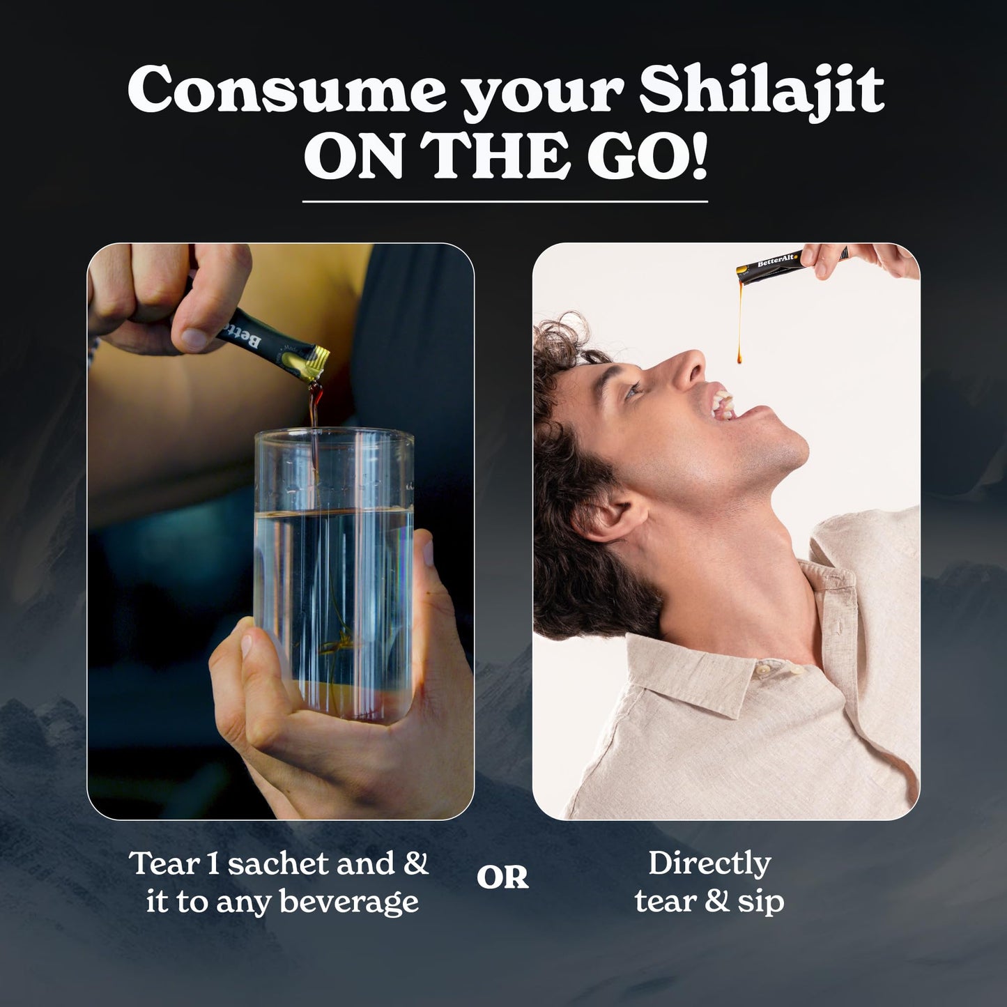 Better Alt Pure Himalayan Shilajit Sticks with Organic Honey, Saffron | Easy to Consume Shilajit| 30 Sticks for Energy Boost & Immune Support, 85+ Trace Minerals, 75%+ Fulvic Acid
