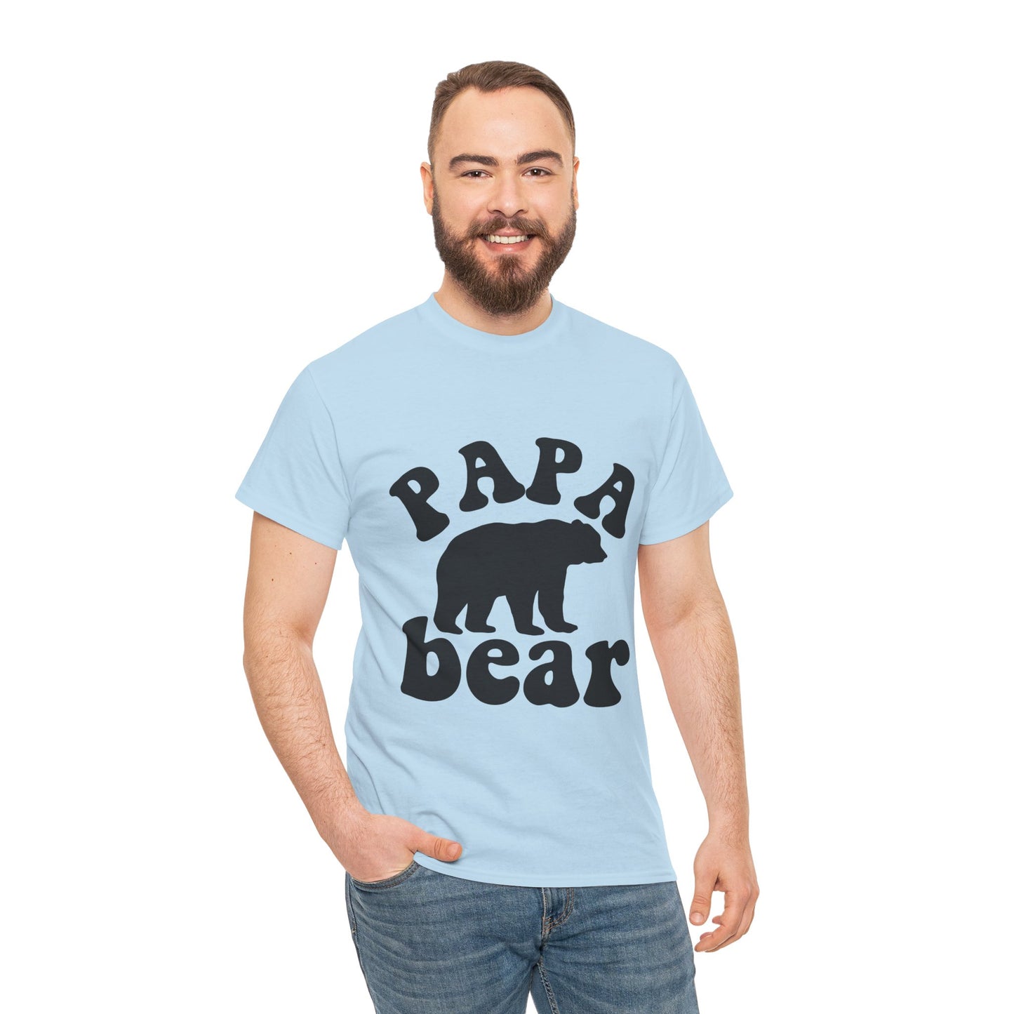 Papa Bear Unisex Heavy Cotton Tee