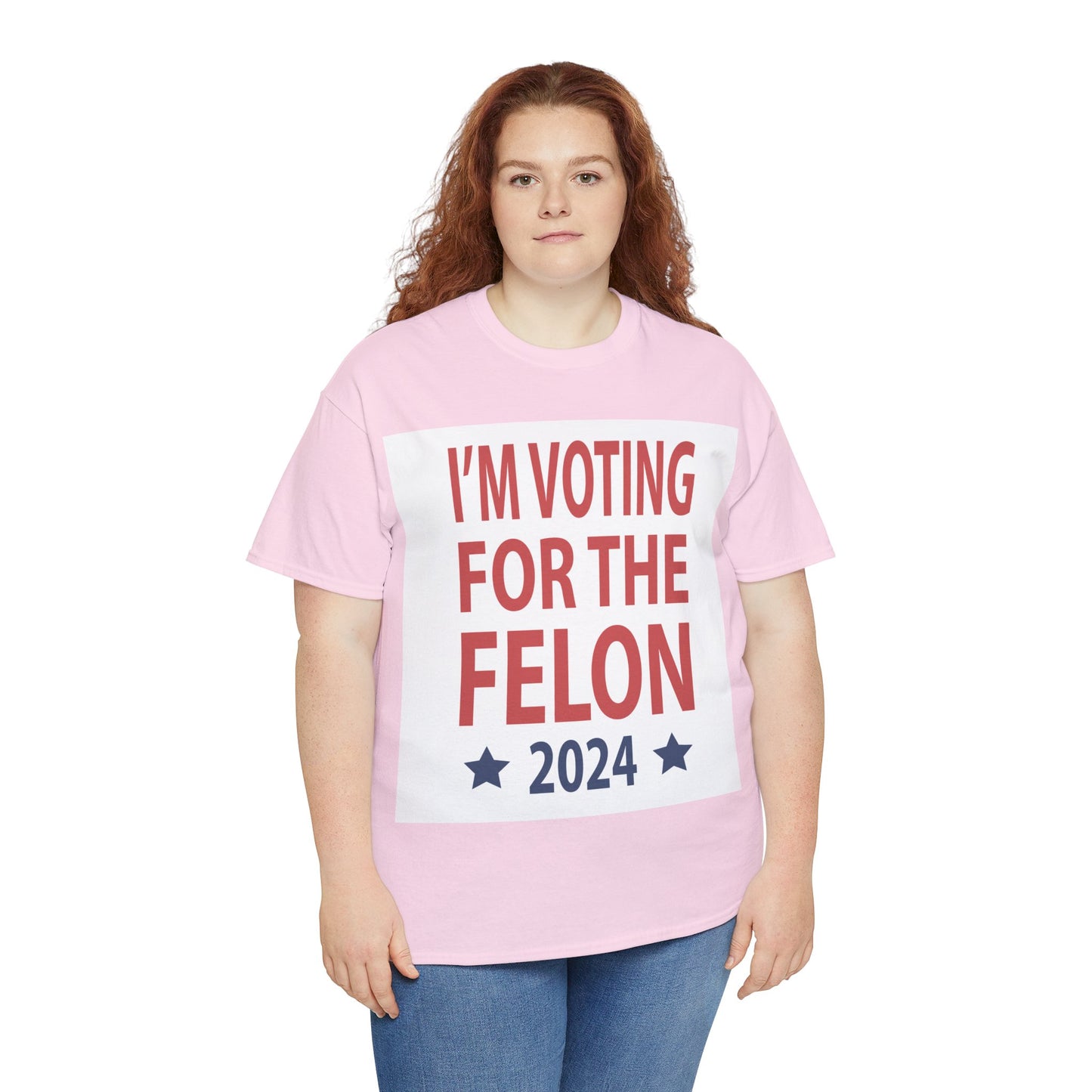 Voting For A Felon Unisex Heavy Cotton Tee