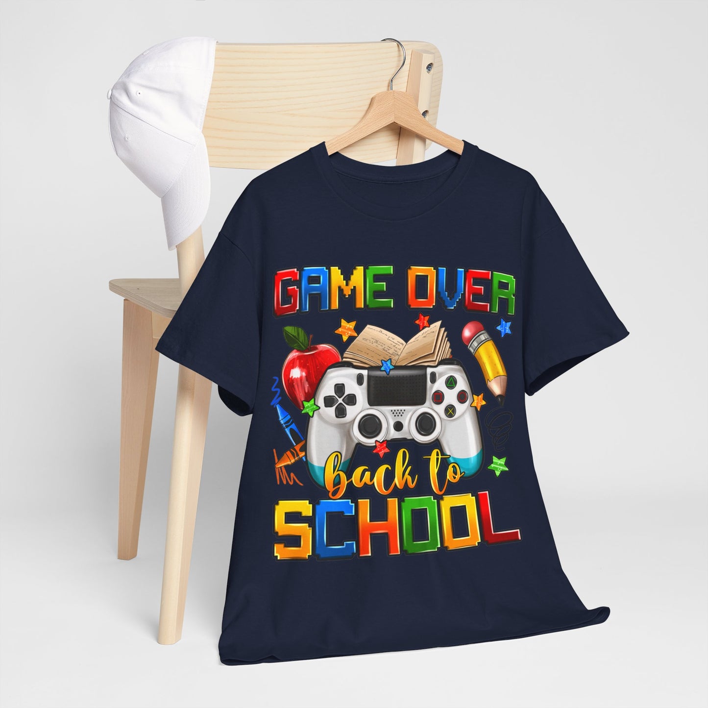 Game Over Back To School Unisex Cotton Tee