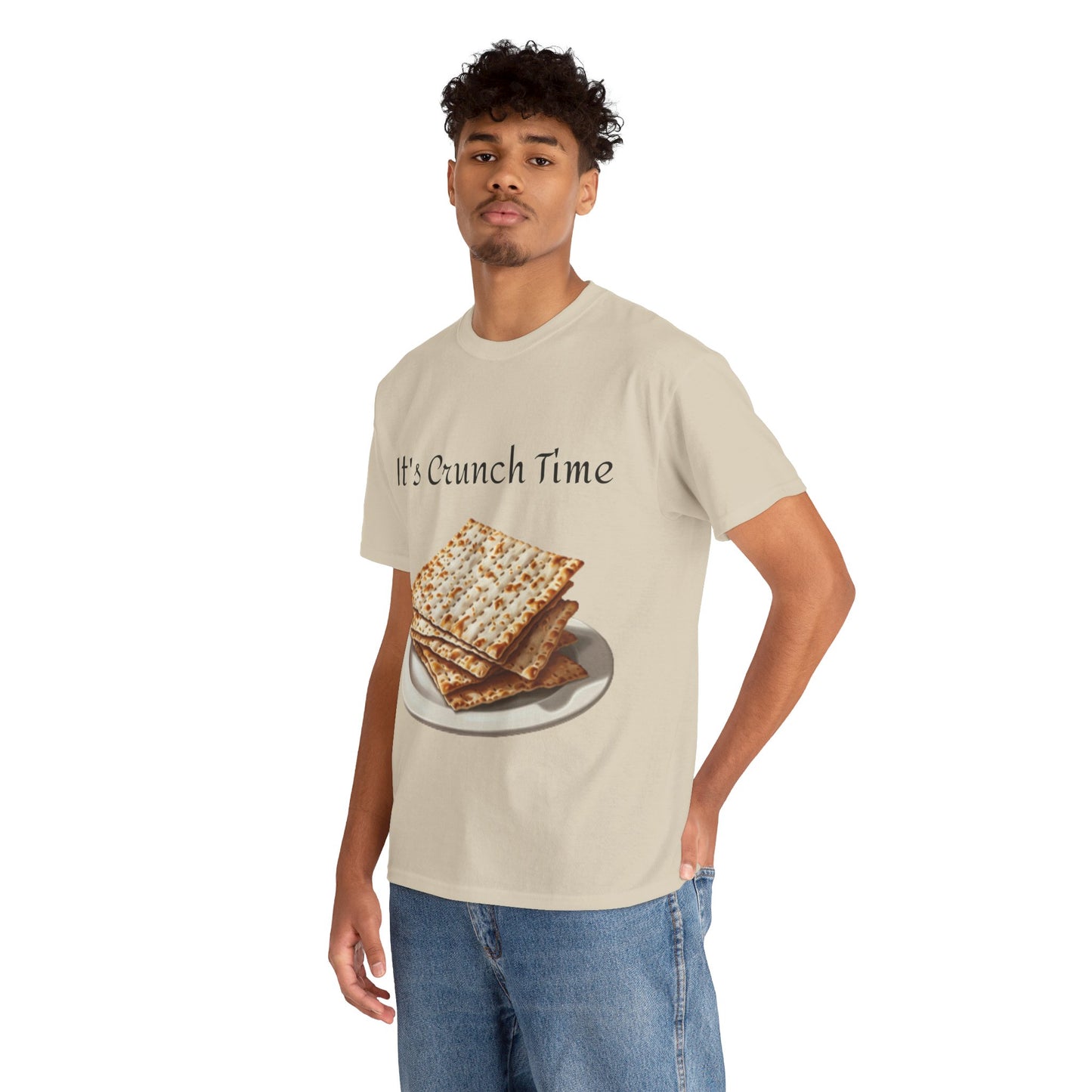 It's Crunch Time Matza Unisex Heavy Cotton Tee