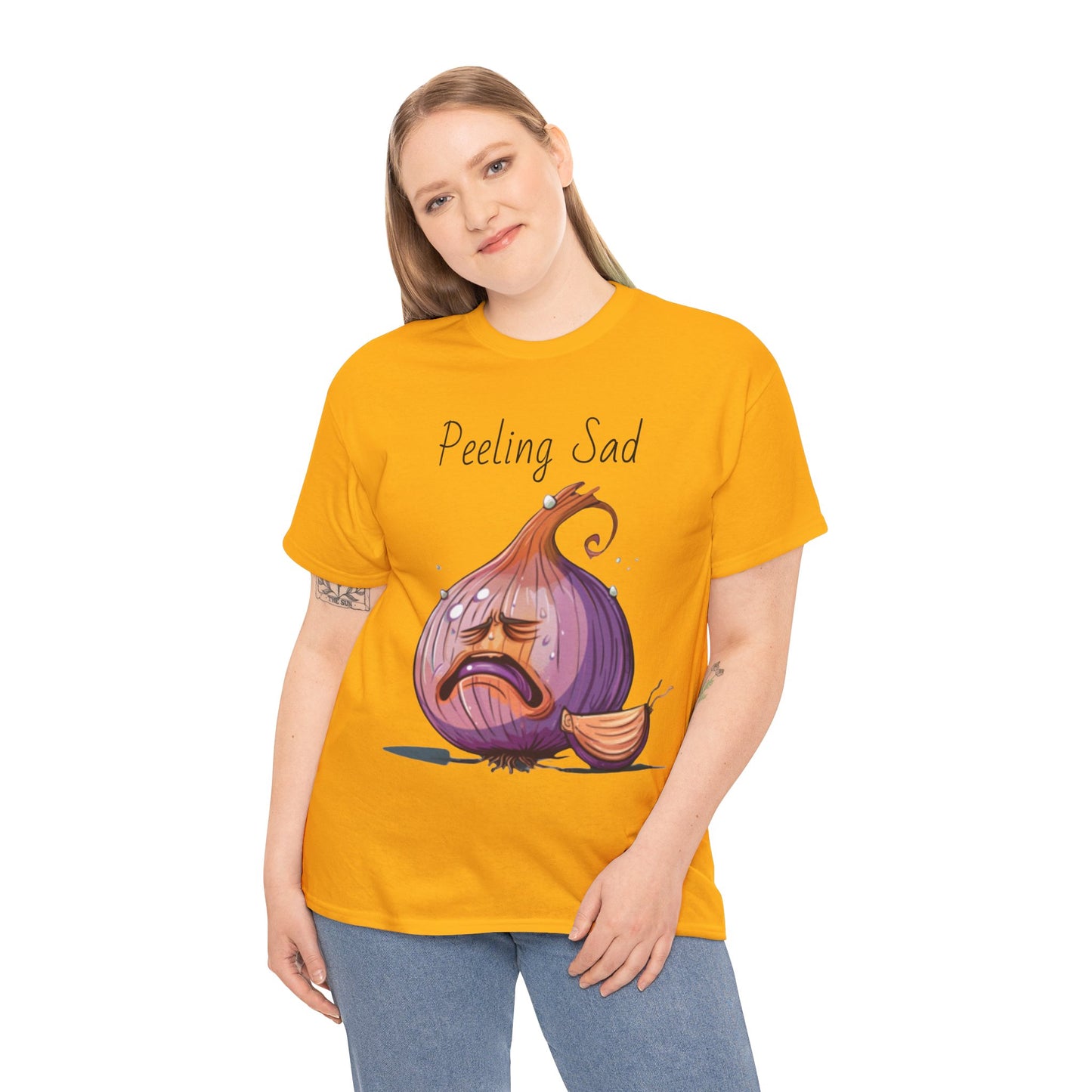 Peeling Sad Unisex Heavy Cotton Tee