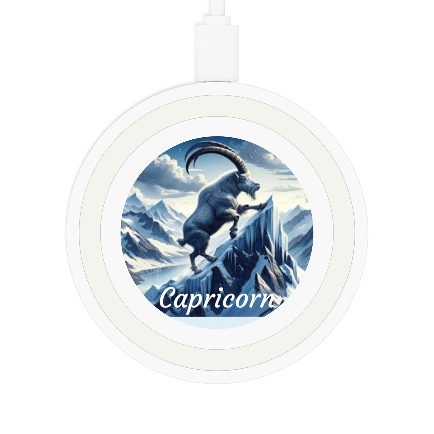 Capricorn Zodiac Sign Quake Wireless Charging Pad