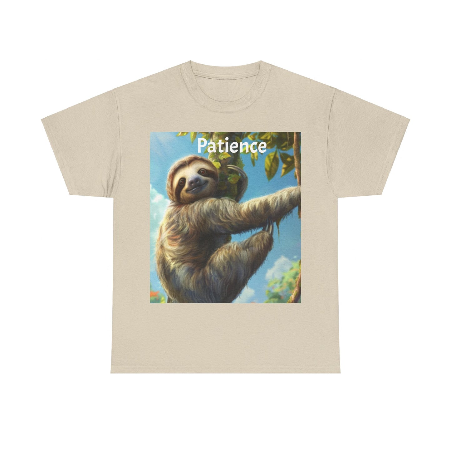 Sloth Patience Unisex Heavy Cotton Tee