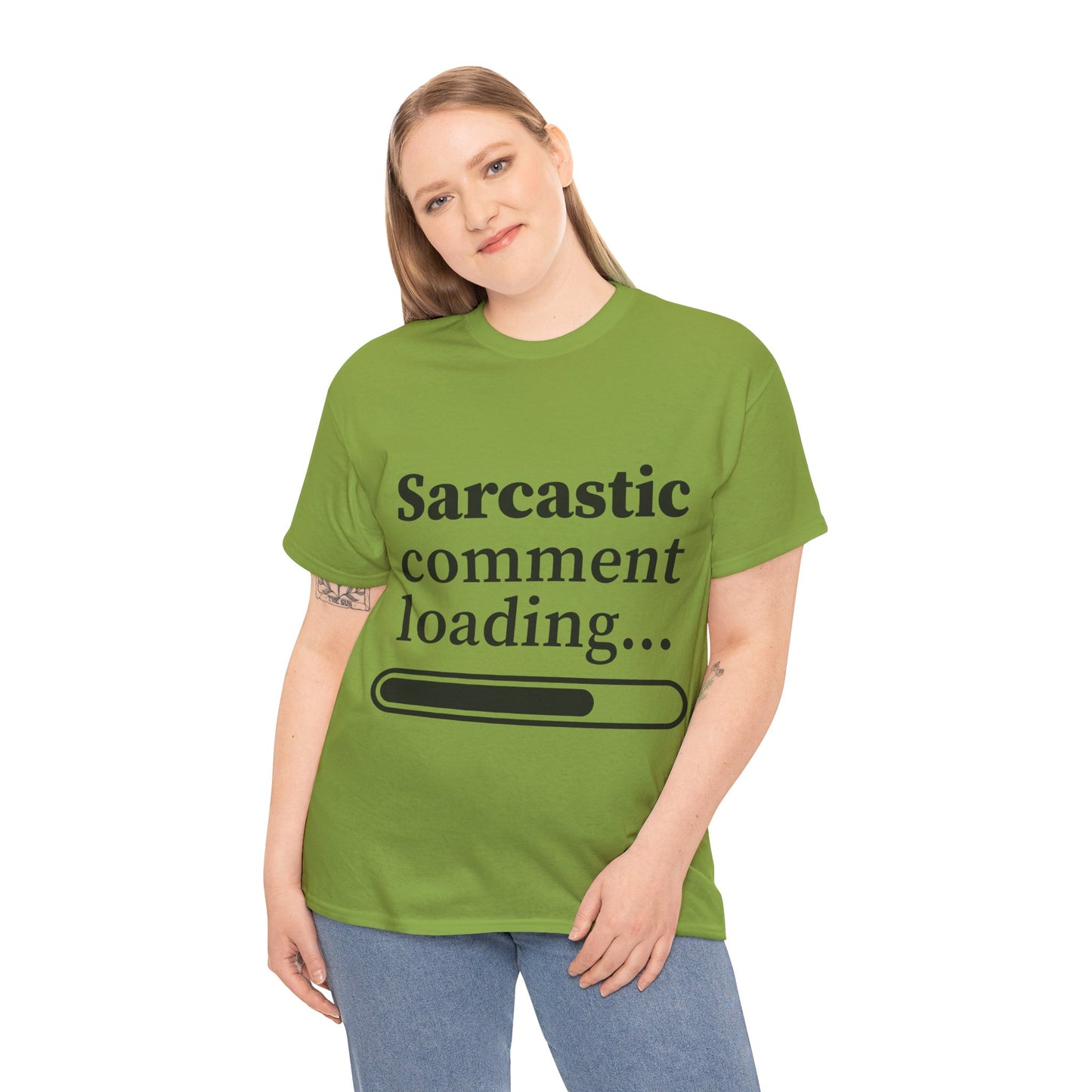 Sarcastic Comment Loading Unisex Heavy Cotton Tee