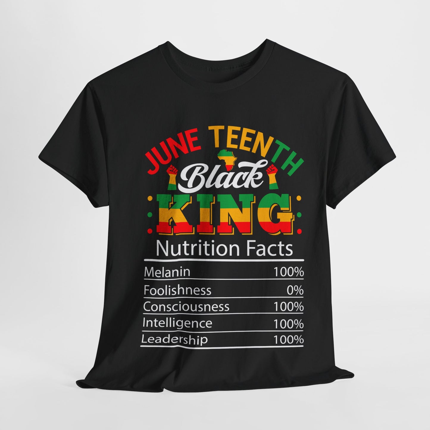 Juneteenth Black King Unisex Heavy Cotton Tee