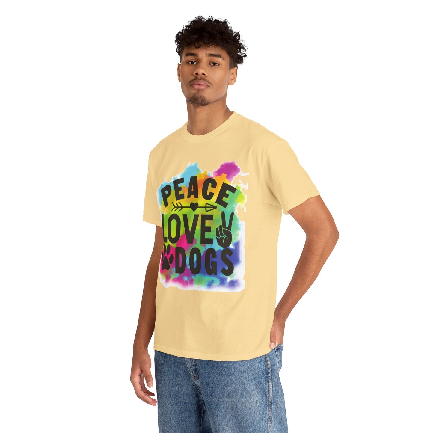 Peace Love Dogs Unisex Heavy Cotton Tee