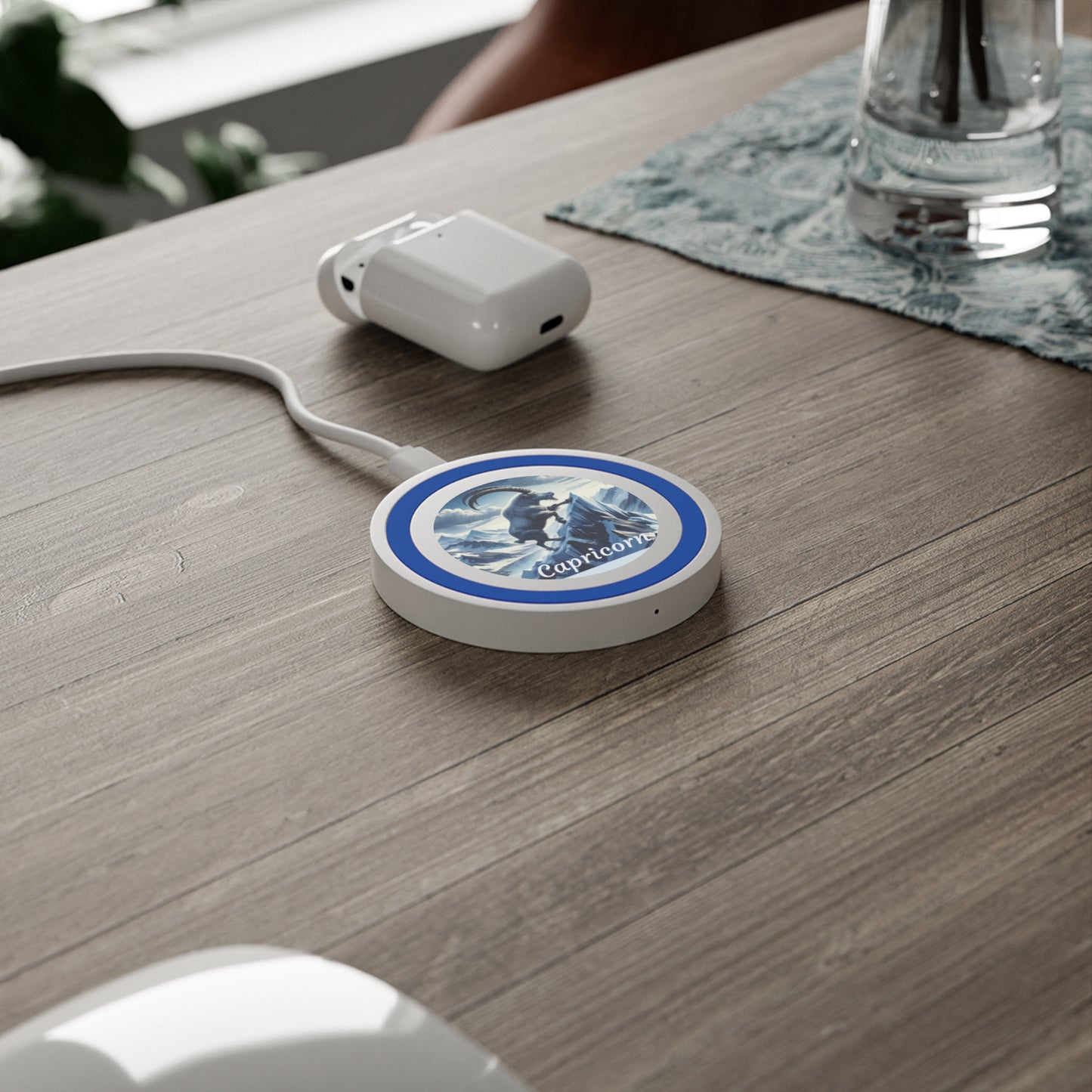 Capricorn Zodiac Sign Quake Wireless Charging Pad