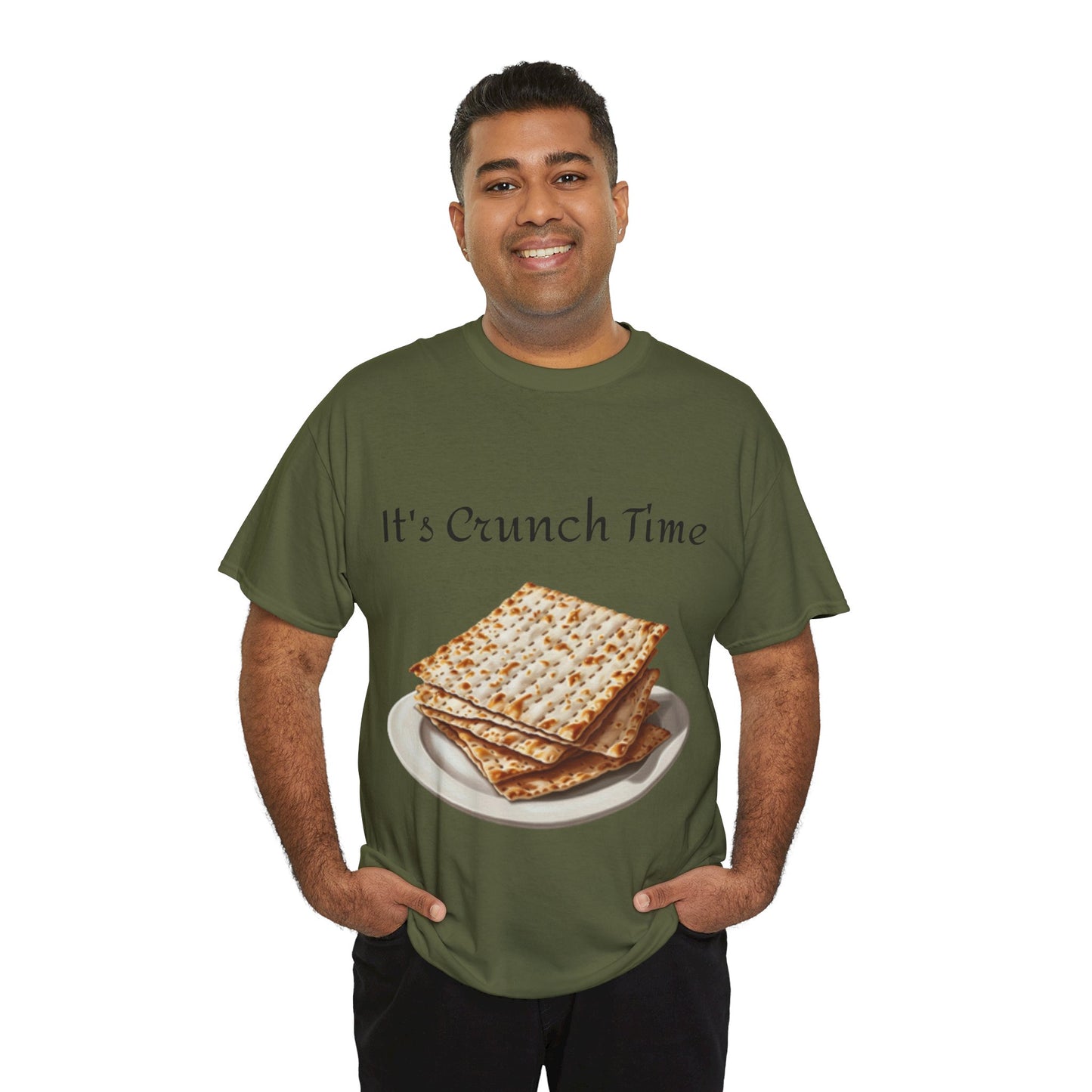 It's Crunch Time Matza Unisex Heavy Cotton Tee