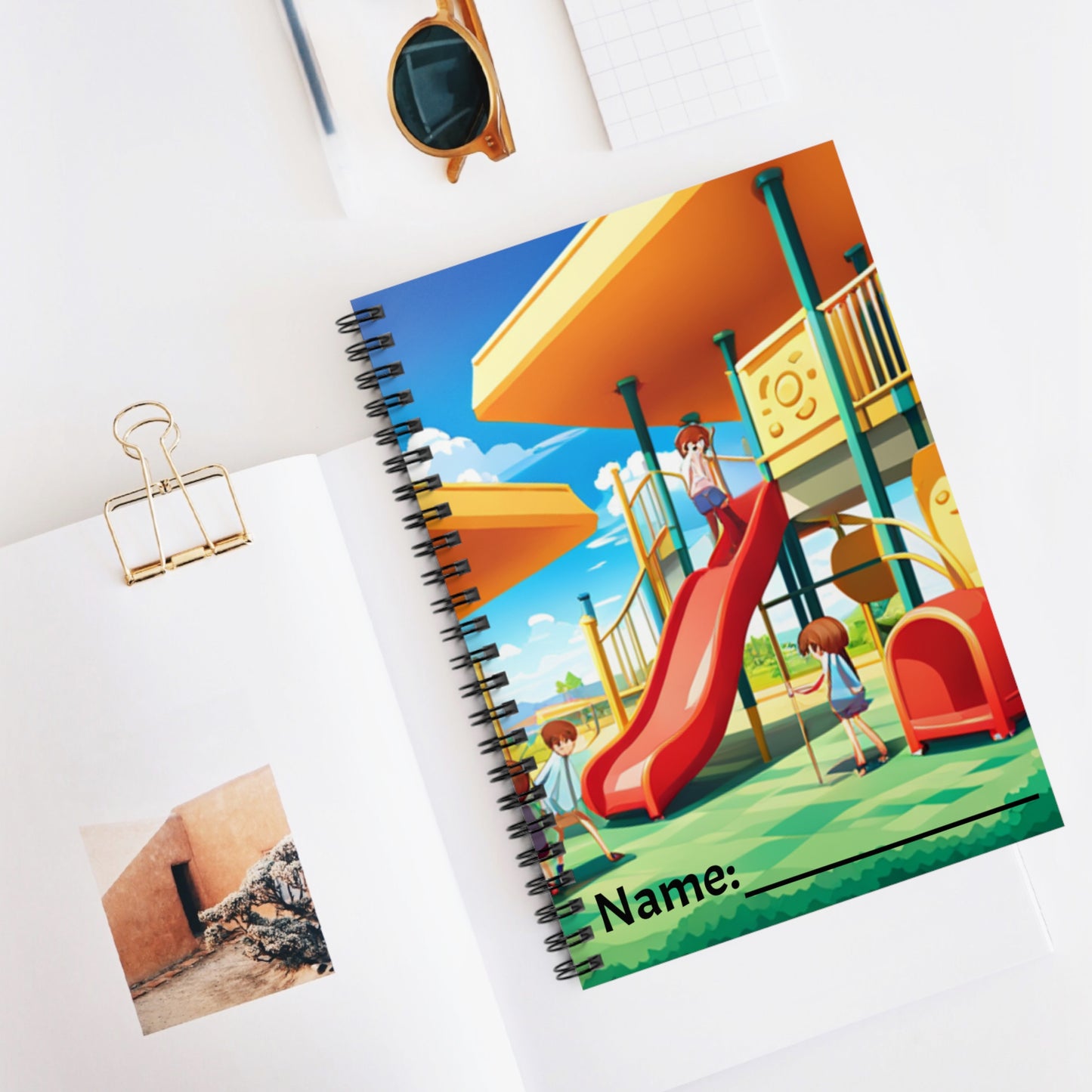 Anime Playground Spiral Notebook - Ruled Line