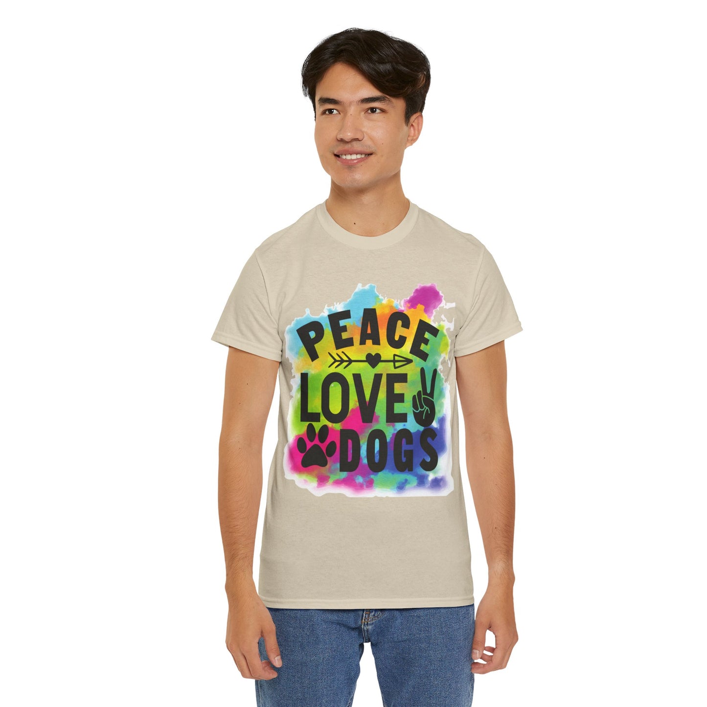 Peace Love Dogs Unisex Heavy Cotton Tee