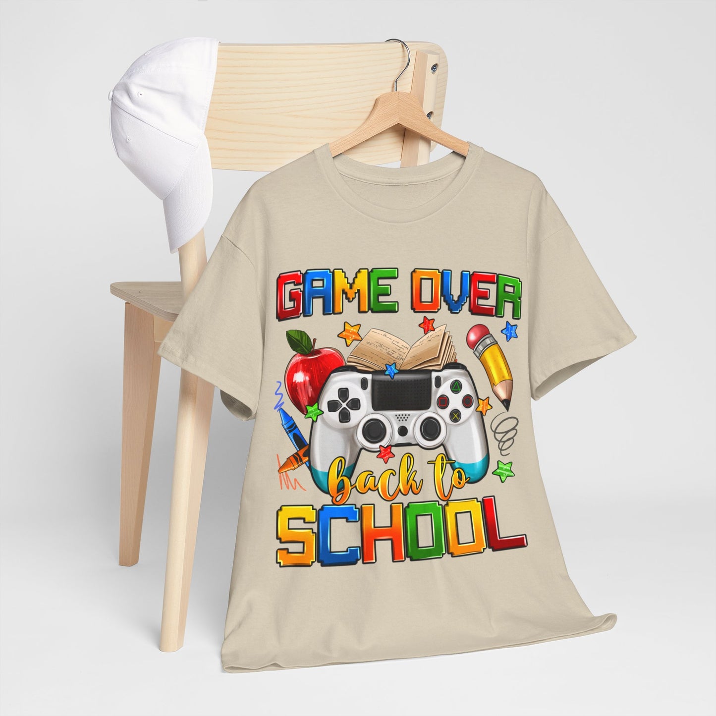 Game Over Back To School Unisex Cotton Tee