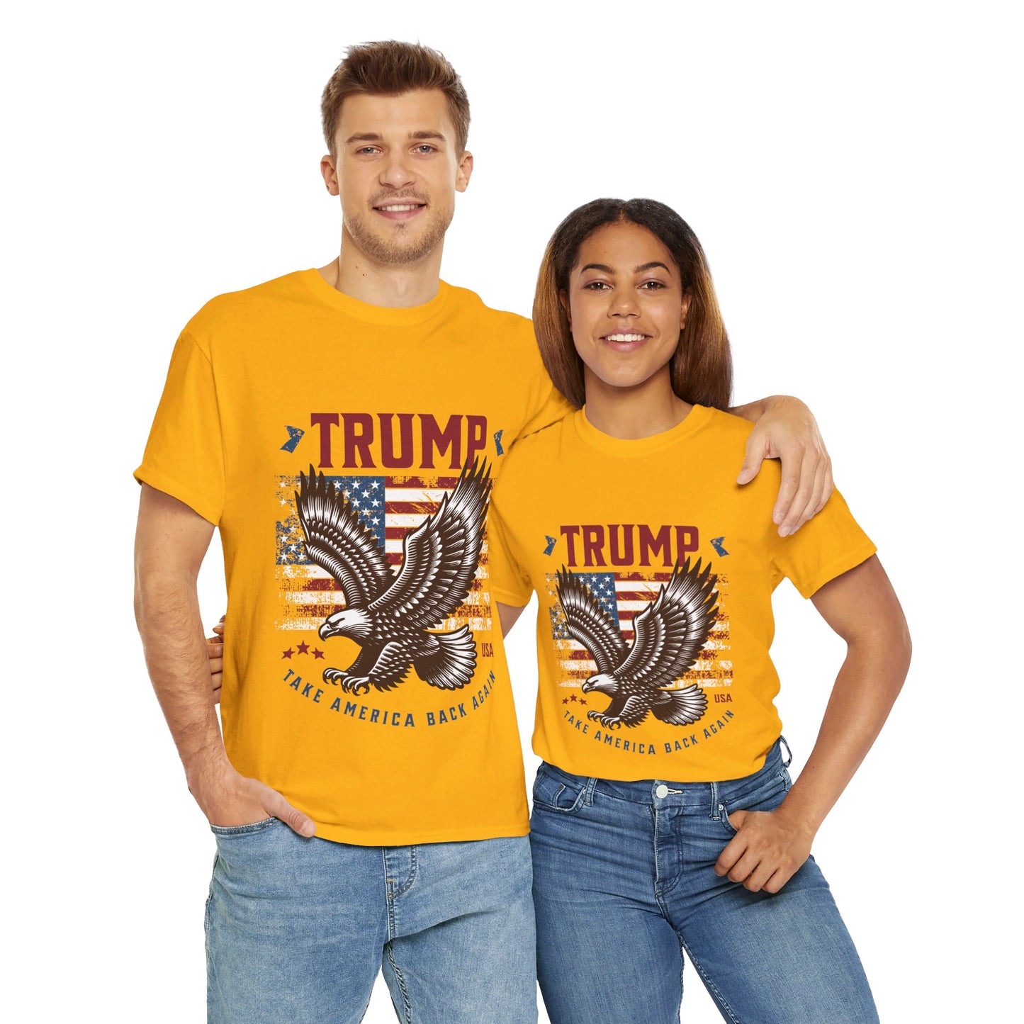 Trump MAGA Eagle Unisex Heavy Cotton Tee