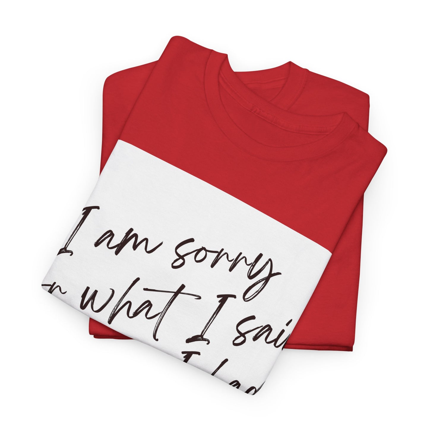 I'm Sorry For What I Said Before I Had My Coffee Unisex Heavy Cotton Tee