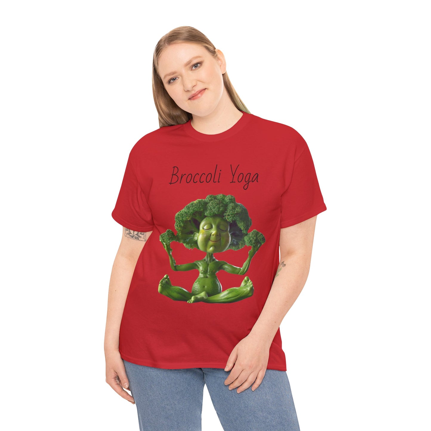 Broccoli Yoga Unisex Heavy Cotton Tee