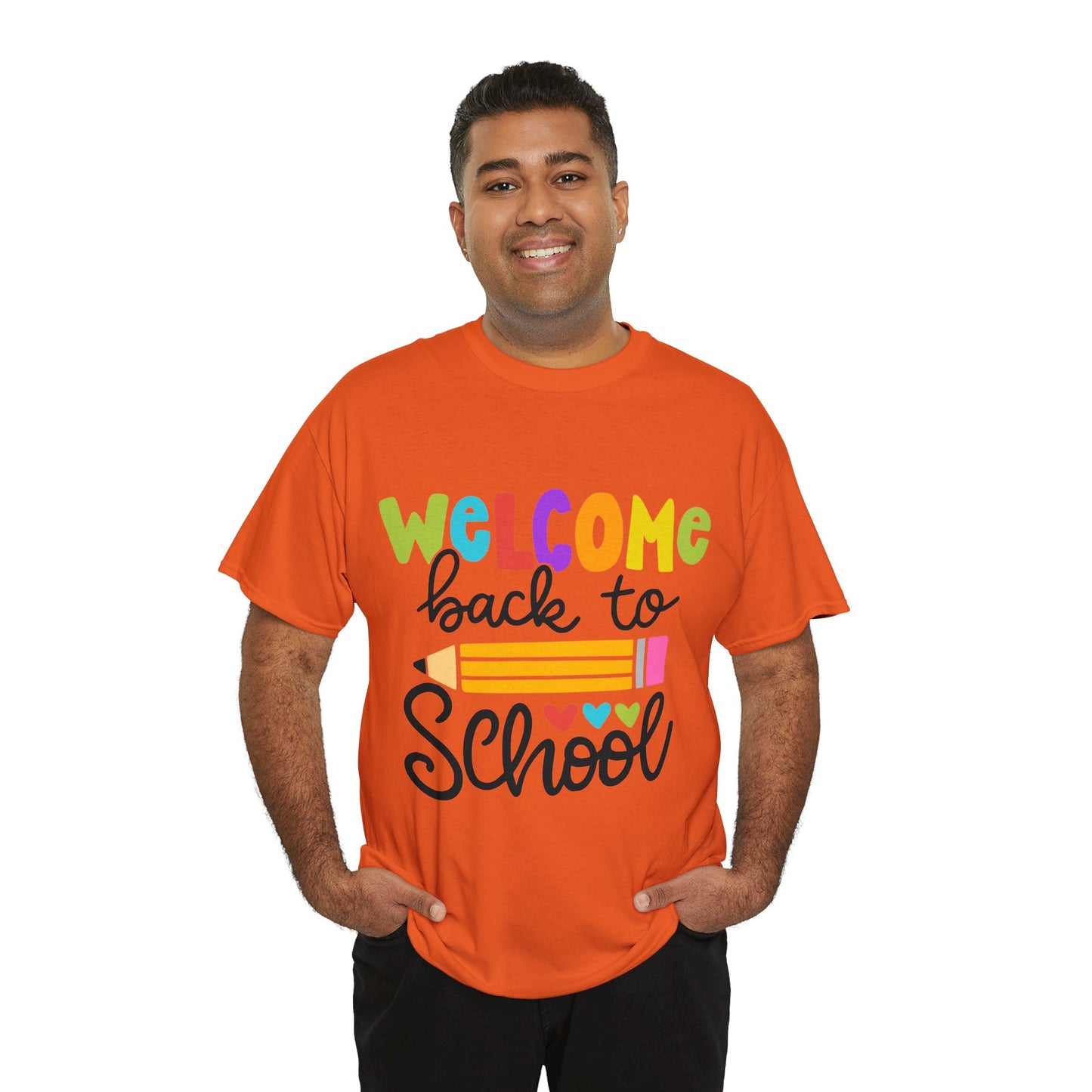 Welcome Back To School Unisex Heavy Cotton Tee