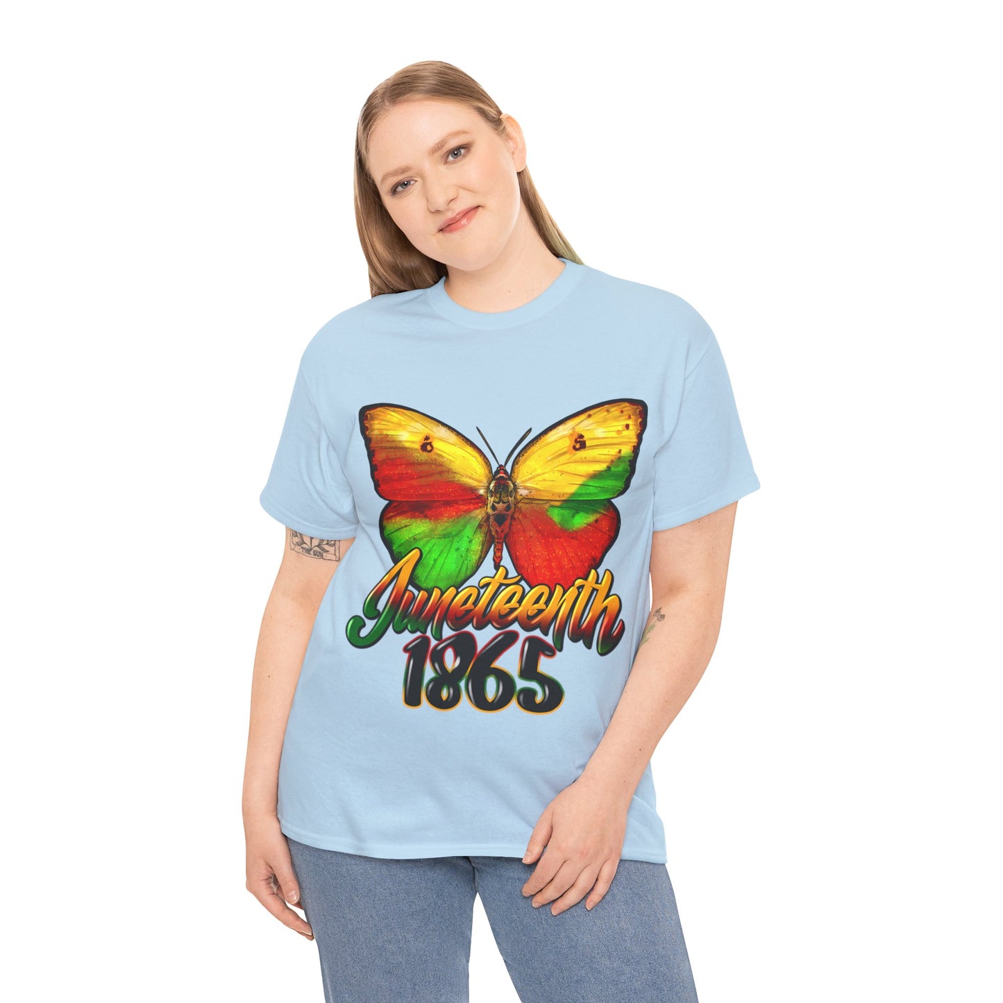 Juneteenth Butterfly Unisex Heavy Cotton Tee